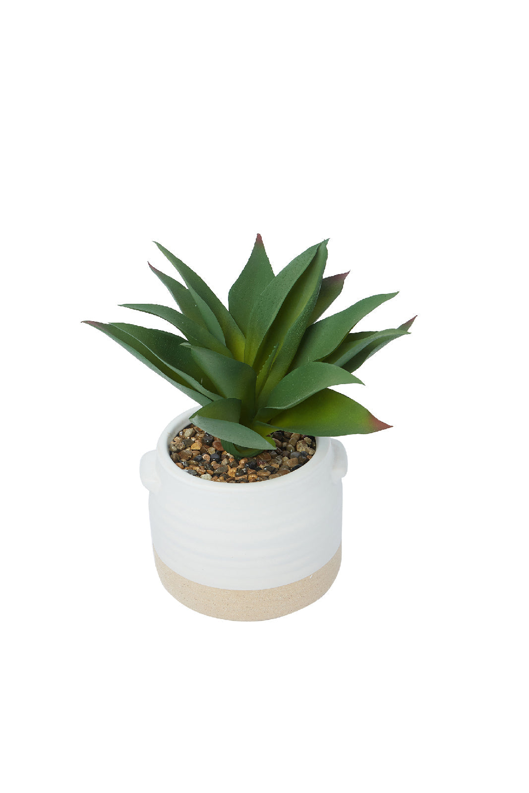 Redtag-Green-Artificial-Table-Plant-In-Color-Block-Ceramic-Pot-Category:Plants-&-Flowers,-Colour:Green,-Deals:New-In,-Dept:Home,-Filter:Home-Decor,-HMW-HOM-Decorative-Accessories,-New-In-HMW-HOM,-Non-Sale,-S23A,-Section:Homewares-Home-Decor-