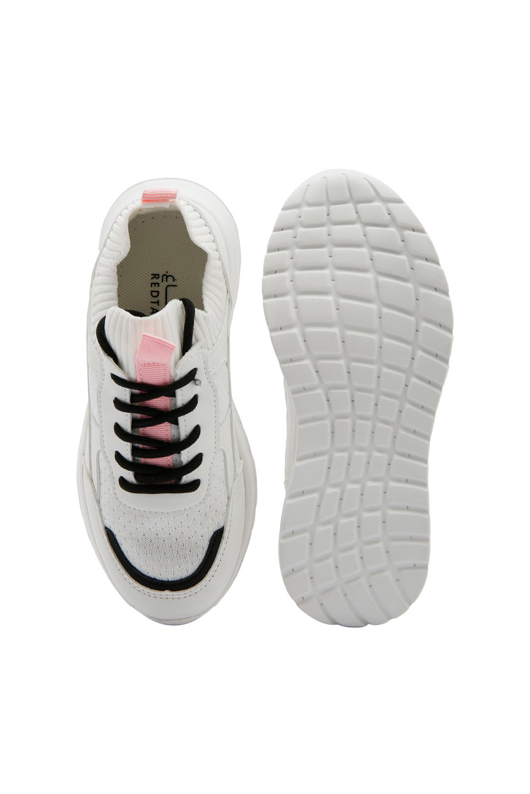 Redtag-White-Lace-Up-Sneaker-Category:Trainers,-Colour:White,-Deals:New-In,-Dept:Girls,-Filter:Girls-Footwear-(5-to-14-Yrs),-GSR-Trainers,-New-In-GSR-FOO,-Non-Sale,-Section:Girls-(0-to-14Yrs),-W22B-Senior-Girls-5 to 14 Years