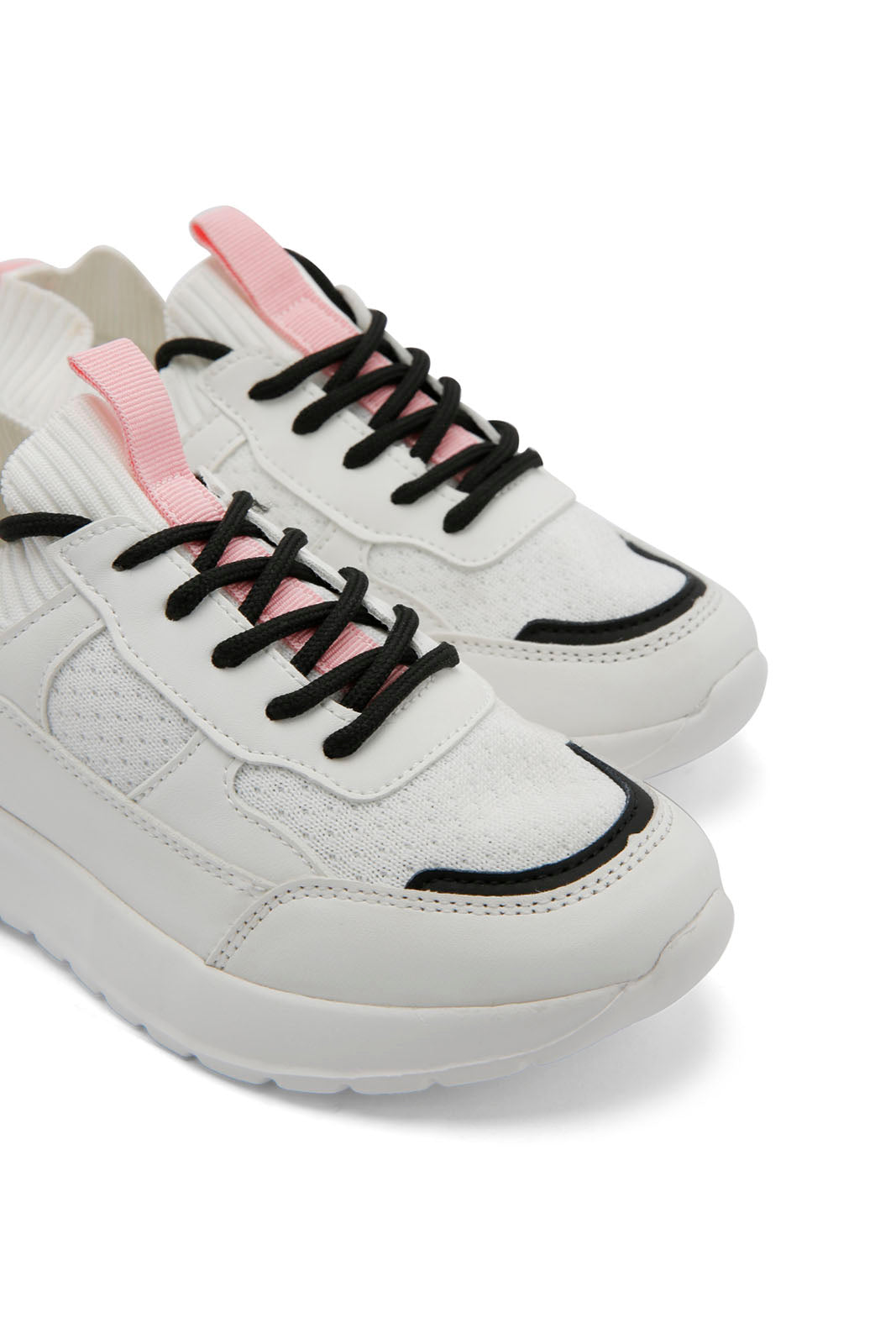 Redtag-White-Lace-Up-Sneaker-Category:Trainers,-Colour:White,-Deals:New-In,-Dept:Girls,-Filter:Girls-Footwear-(5-to-14-Yrs),-GSR-Trainers,-New-In-GSR-FOO,-Non-Sale,-Section:Girls-(0-to-14Yrs),-W22B-Senior-Girls-5 to 14 Years