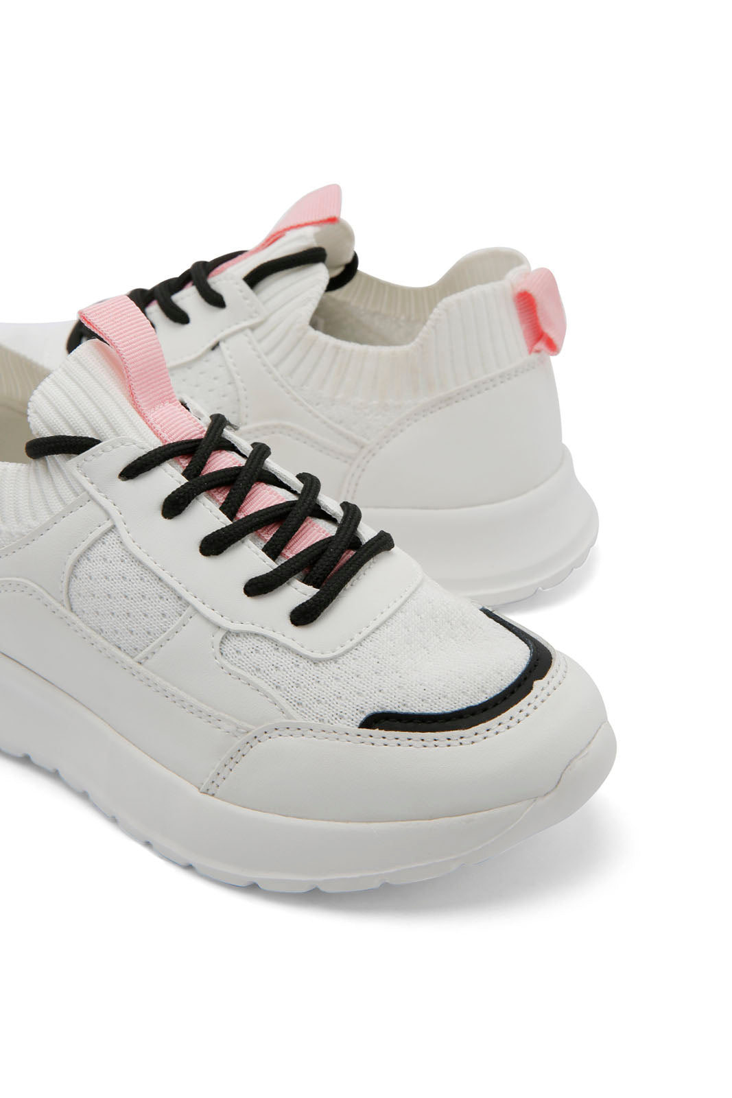 Redtag-White-Lace-Up-Sneaker-Category:Trainers,-Colour:White,-Deals:New-In,-Dept:Girls,-Filter:Girls-Footwear-(5-to-14-Yrs),-GSR-Trainers,-New-In-GSR-FOO,-Non-Sale,-Section:Girls-(0-to-14Yrs),-W22B-Senior-Girls-5 to 14 Years