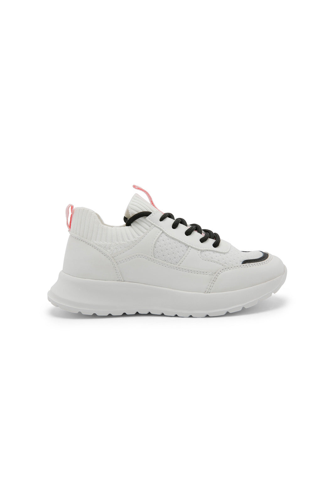 Redtag-White-Lace-Up-Sneaker-Category:Trainers,-Colour:White,-Deals:New-In,-Dept:Girls,-Filter:Girls-Footwear-(5-to-14-Yrs),-GSR-Trainers,-New-In-GSR-FOO,-Non-Sale,-Section:Girls-(0-to-14Yrs),-W22B-Senior-Girls-5 to 14 Years