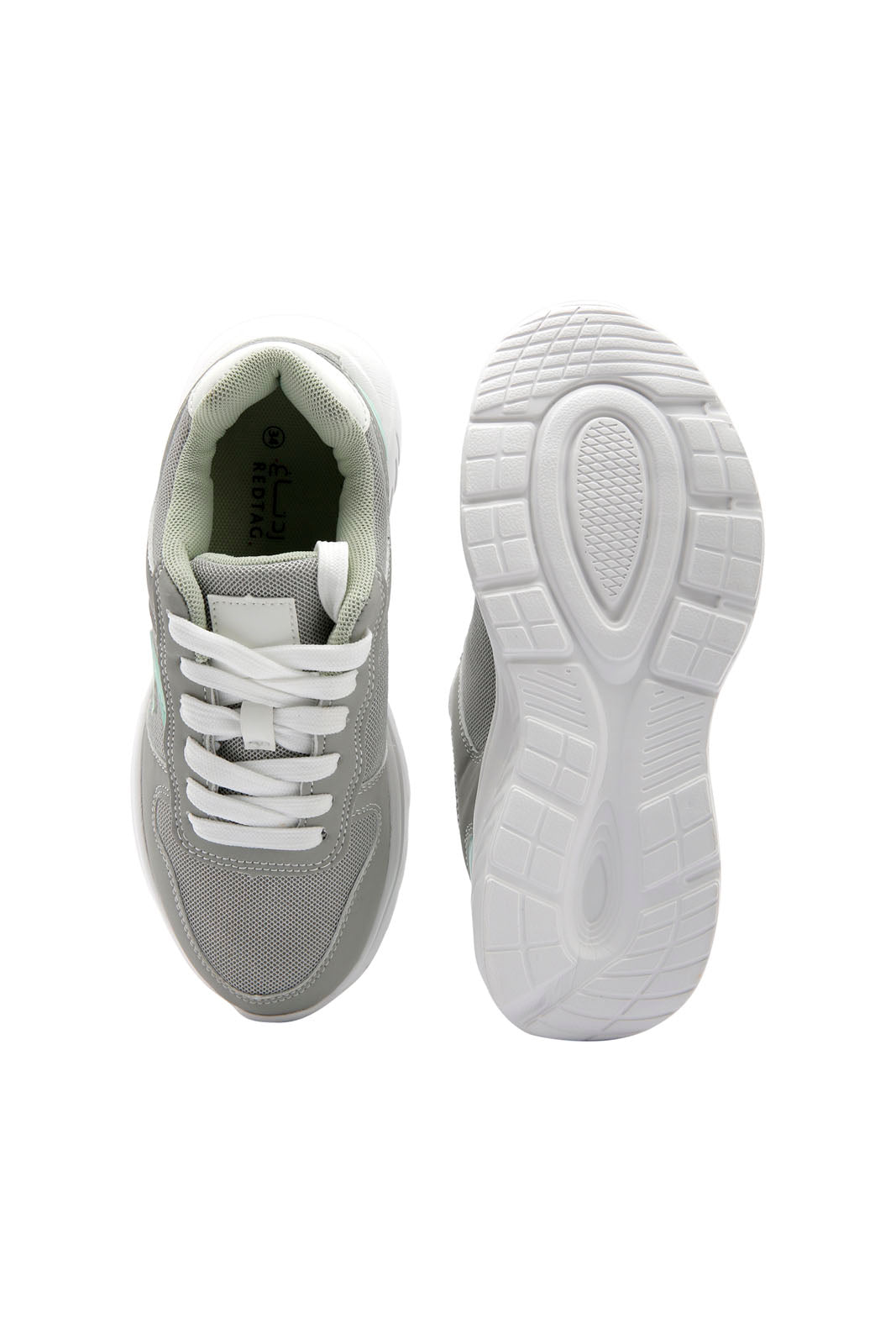 Redtag-Grey-Lace-Up-Trainer-Category:Trainers,-Colour:Grey,-Deals:New-In,-Dept:Girls,-Filter:Girls-Footwear-(5-to-14-Yrs),-GSR-Trainers,-New-In-GSR-FOO,-Non-Sale,-Section:Girls-(0-to-14Yrs),-W22B-Senior-Girls-5 to 14 Years