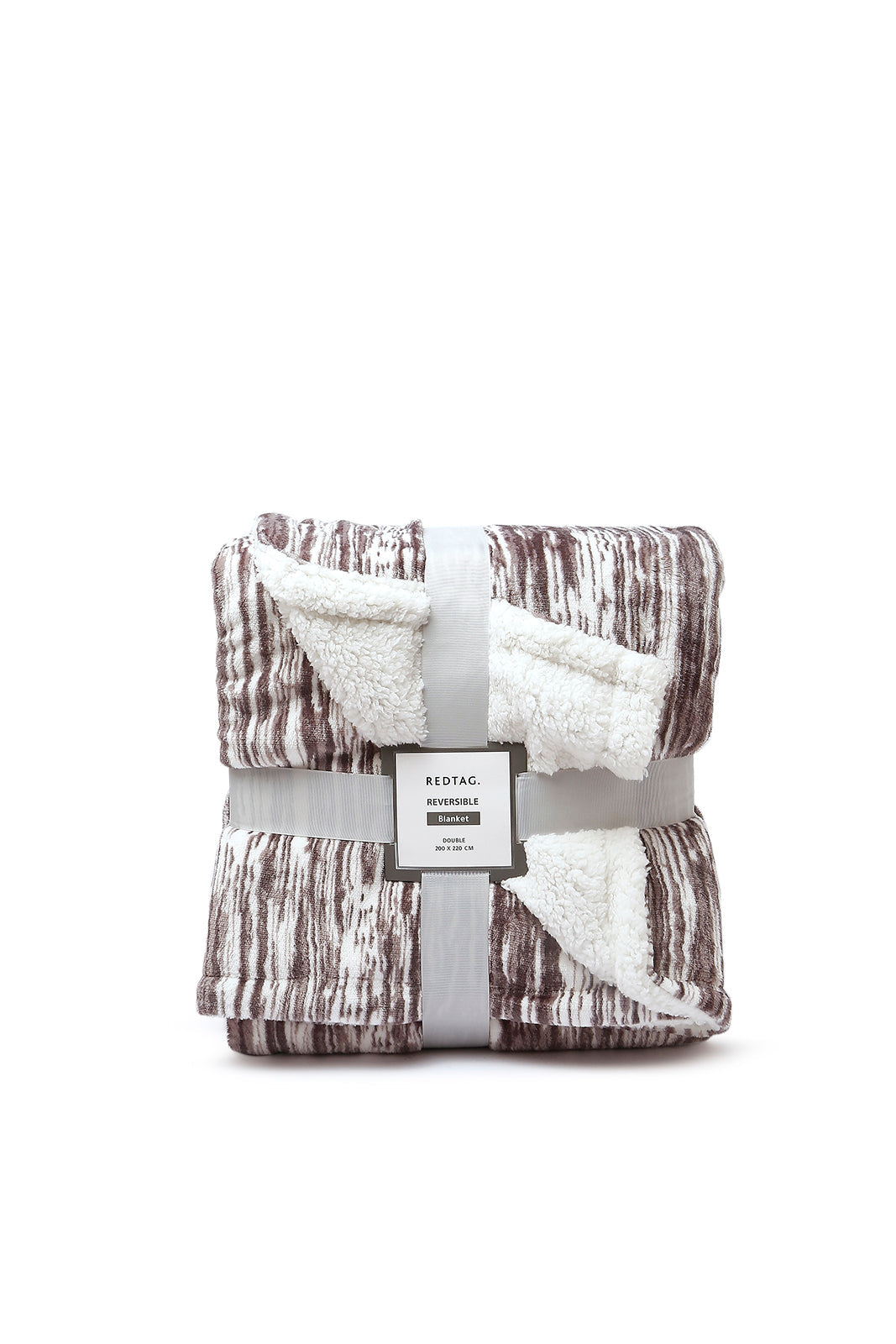 Redtag-Grey-Reversible-Blanket-(Double-Size)-Category:Blankets,-Colour:Grey,-Deals:New-In,-Dept:Home,-Filter:Home-Bedroom,-HMW-BED-Blankets,-New-In-HMW-BED,-Non-Sale,-S23A,-Section:Homewares-Home-Bedroom-
