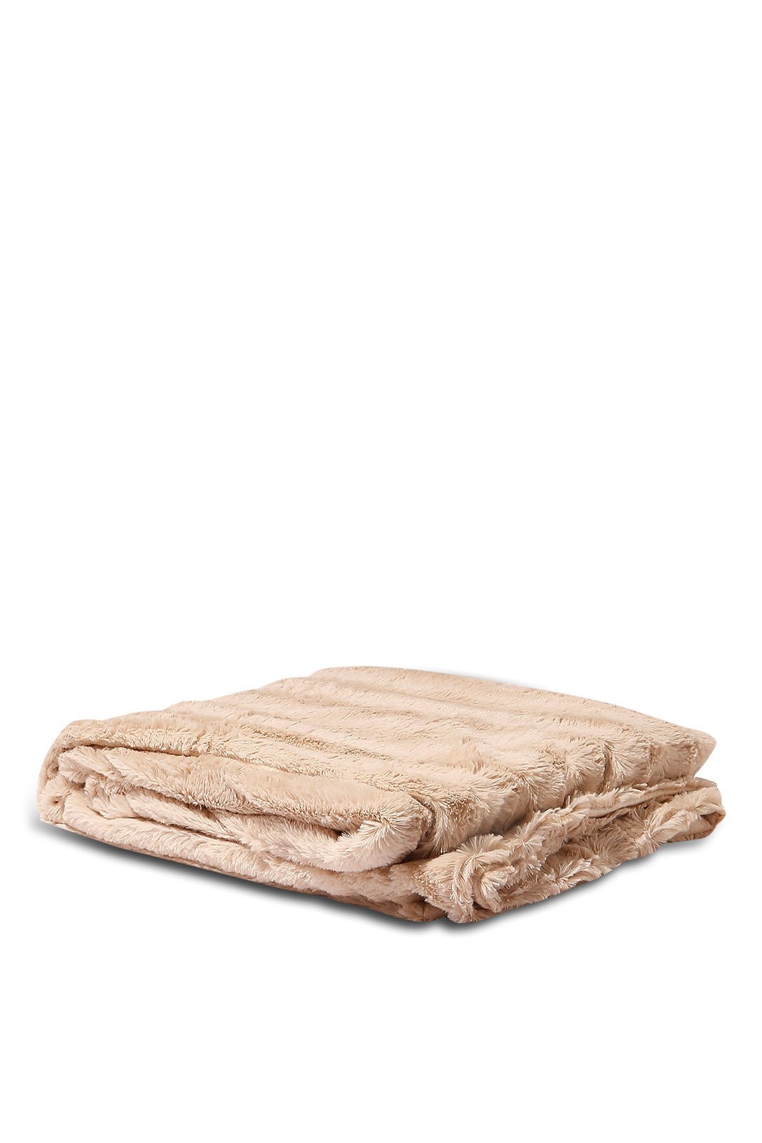 Redtag-Beige-Solid-Fur-Throw-Category:Throws,-Colour:Beige,-Deals:New-In,-Dept:Home,-Filter:Home-Bedroom,-HMW-BED-Throws,-New-In-HMW-BED,-Non-Sale,-S23A,-Section:Homewares-Home-Bedroom-
