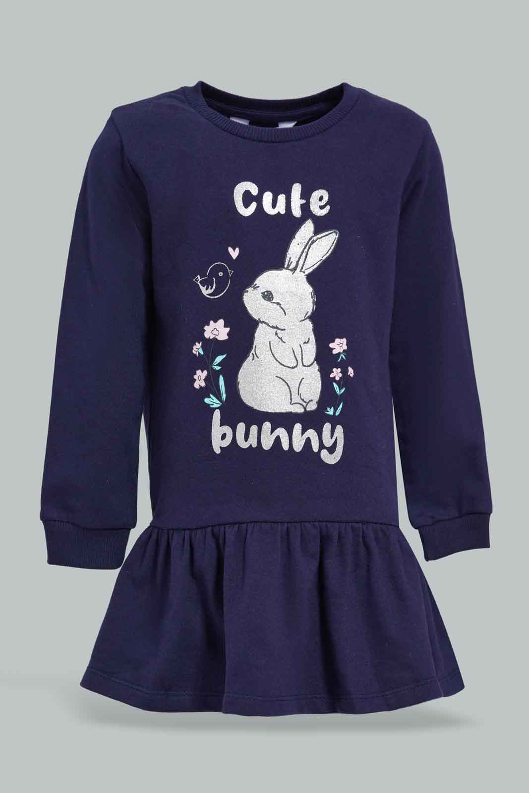 Redtag-Navy-Placement-Print-Dress-Category:Dresses,-Colour:Navy,-Deals:New-In,-Filter:Infant-Girls-(3-to-24-Mths),-ING-Dresses,-New-In-ING-APL,-Non-Sale,-Section:Girls-(0-to-14Yrs),-VLM,-W22B-Infant-Girls-3 to 24 Months