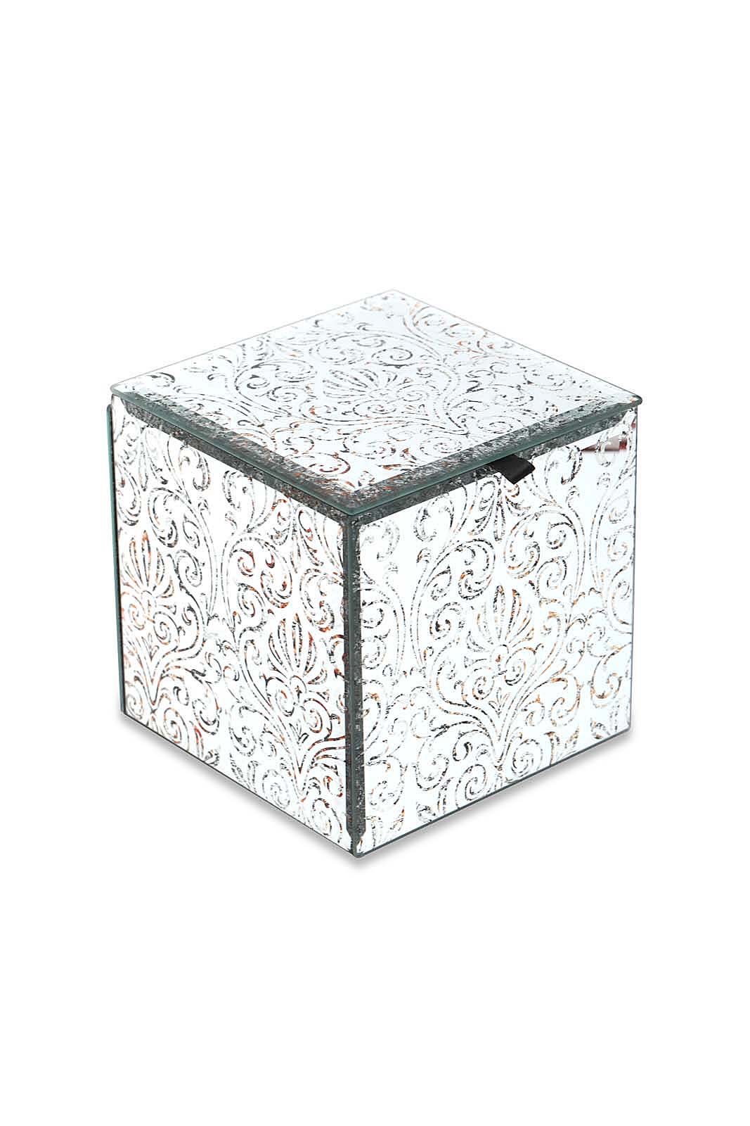 Redtag-Assorted-Damask-Pattern-Square-Glass-Box-Category:Fashion-Box,-Colour:Assorted,-Deals:New-In,-Dept:Home,-Filter:Home-Decor,-HMW-HOM-Decorative-Accessories,-New-In-HMW-HOM,-Non-Sale,-Section:Homewares,-W22B-Home-Decor-