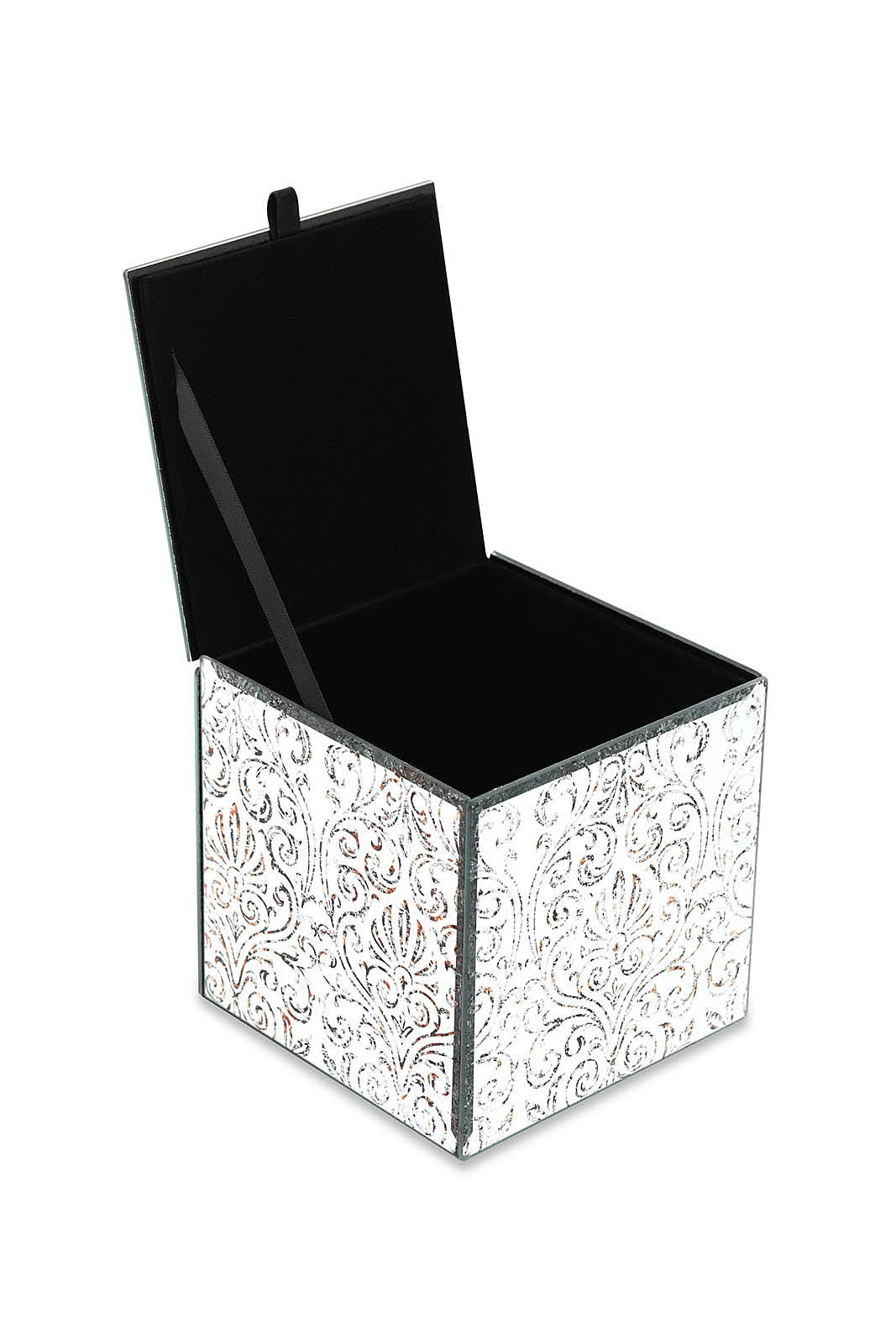 Redtag-Assorted-Damask-Pattern-Square-Glass-Box-Category:Fashion-Box,-Colour:Assorted,-Deals:New-In,-Dept:Home,-Filter:Home-Decor,-HMW-HOM-Decorative-Accessories,-New-In-HMW-HOM,-Non-Sale,-Section:Homewares,-W22B-Home-Decor-