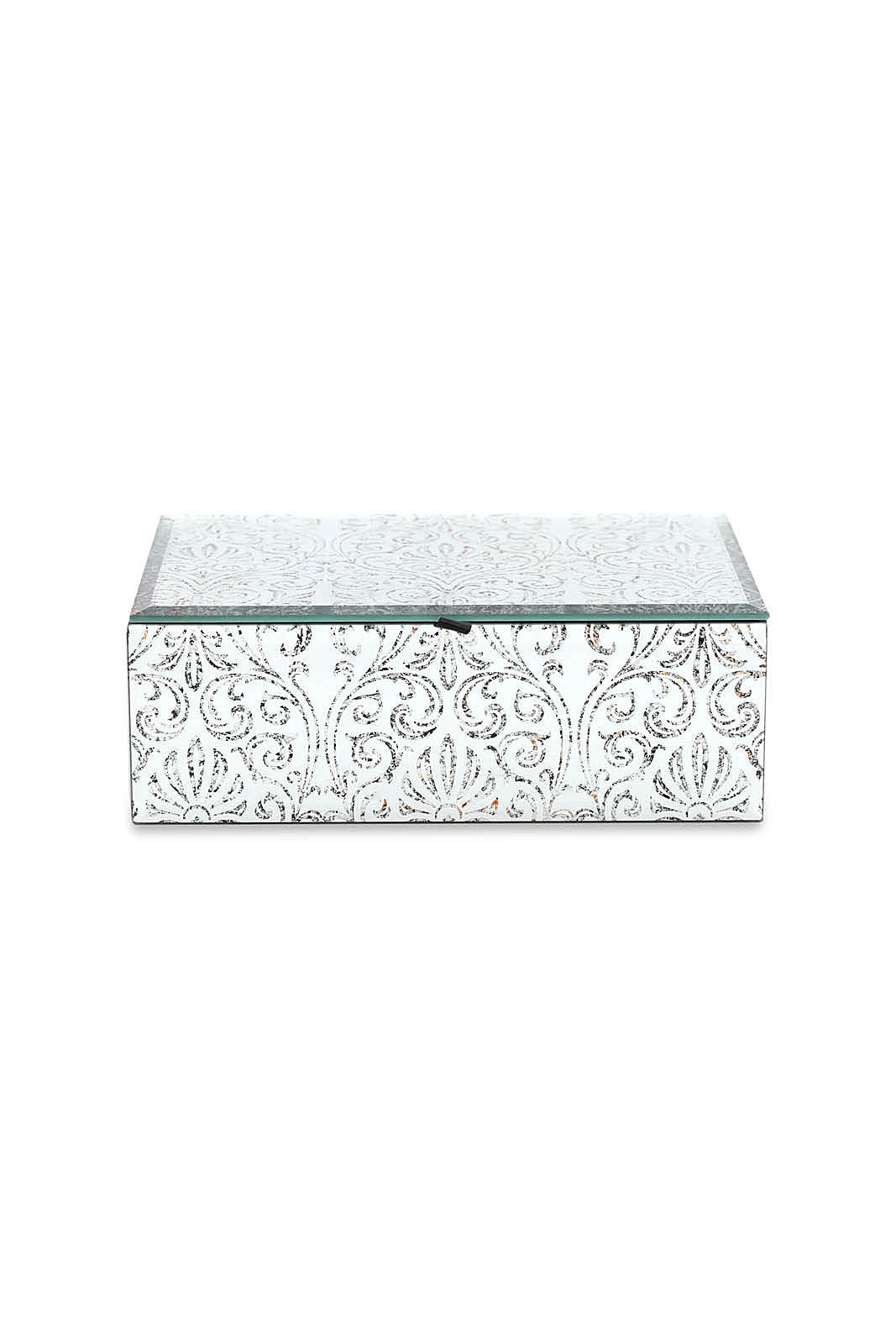 Redtag-Assorted-Damask-Pattern-Rectangle-Glass-Box(L)-Category:Fashion-Box,-Colour:Assorted,-Deals:New-In,-Dept:Home,-Filter:Home-Decor,-HMW-HOM-Decorative-Accessories,-New-In-HMW-HOM,-Non-Sale,-Section:Homewares,-W22B-Home-Decor-