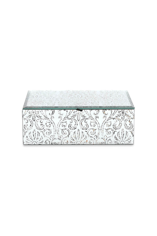 Redtag-Assorted-Damask-Pattern-Rectangle-Glass-Box(L)-Category:Fashion-Box,-Colour:Assorted,-Deals:New-In,-Dept:Home,-Filter:Home-Decor,-HMW-HOM-Decorative-Accessories,-New-In-HMW-HOM,-Non-Sale,-Section:Homewares,-W22B-Home-Decor-