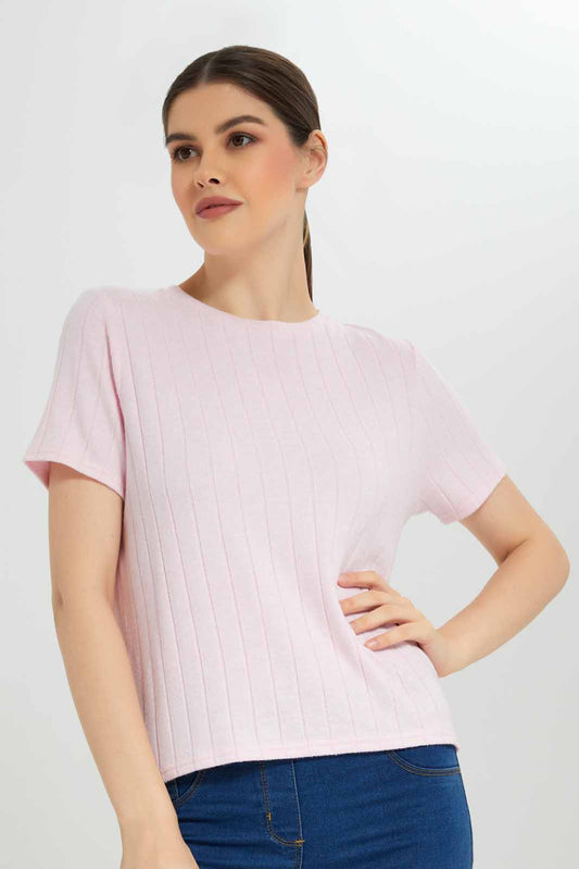 Redtag-Olive-Warm-Handle-Ribbed-T-Shirt-Category:T-Shirts,-Colour:Olive,-Deals:New-In,-Filter:Women's-Clothing,-New-In-Women-APL,-Non-Sale,-Section:Women,-W22B,-Women-T-Shirts-Women's-