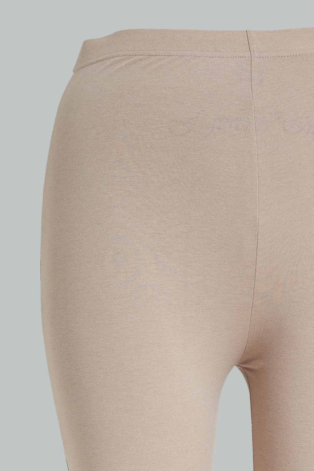 Redtag-Plus-Size-Women-Beige-and-Navy-Basic-Legging-Set-(2-Piece)-Category:Joggers,-Colour:Beige,-Colour:Navy,-Deals:New-In,-Dept:Ladieswear,-Filter:Plus-Size,-LDP-Joggers,-New-In-LDP-APL,-Non-Sale,-Section:Women,-W22B-Women's-