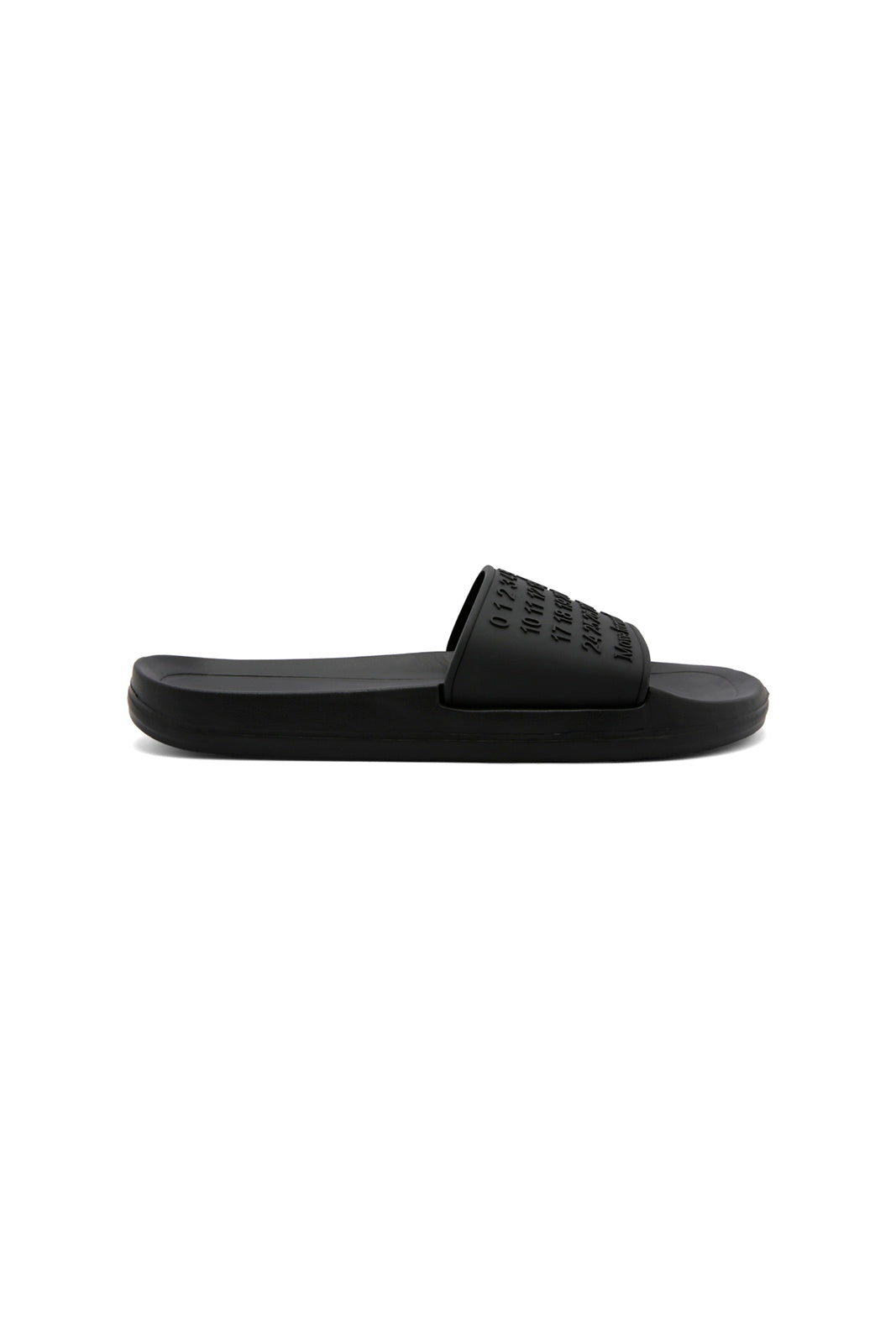 Redtag-Black-Embossed-Slide-Category:Flip-Flops,-Colour:Black,-Deals:New-In,-Dept:Menswear,-Filter:Men's-Footwear,-Men-Flip-Flops,-New-In-Men-FOO,-Non-Sale,-Section:Men,-W22B-Men's-