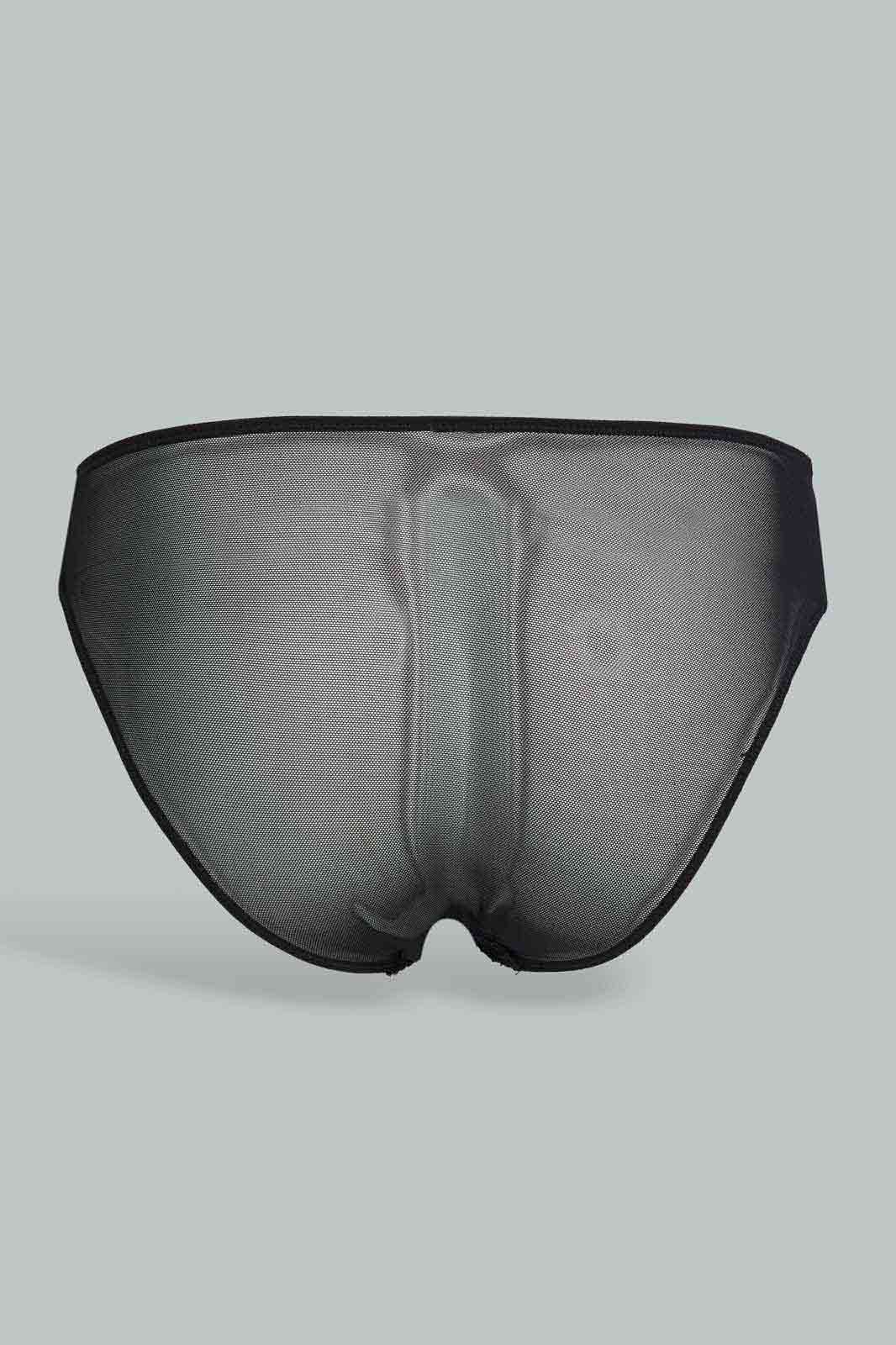 Redtag-Black-Lace-Bikini-Brief-Category:Briefs,-Colour:Black,-Deals:New-In,-Dept:Ladieswear,-Filter:Women's-Clothing,-New-In-Women-APL,-Non-Sale,-Section:Women,-W22B,-Women-Briefs--