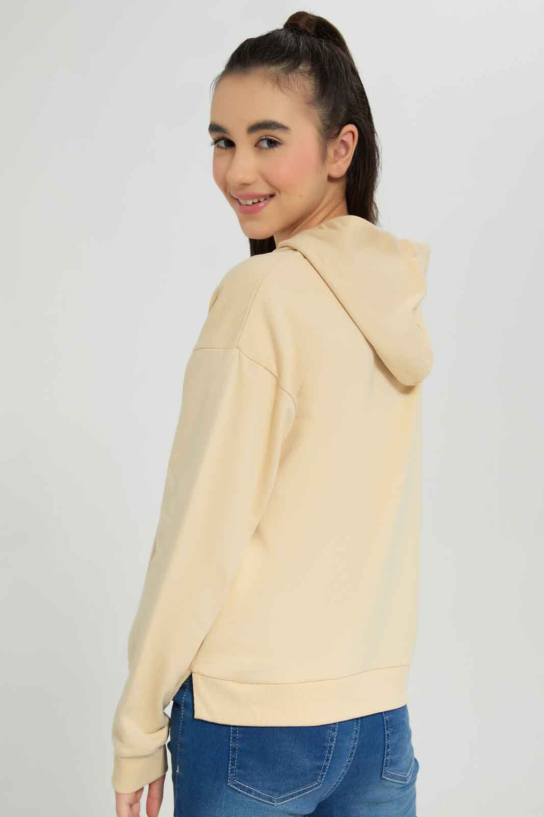 Redtag-Beige-Hoody-Teddy-Bear-Category:Sweatshirts,-Colour:Beige,-Deals:New-In,-Dept:Girls,-Filter:Senior-Girls-(8-to-14-Yrs),-GSR-Sweatshirts,-New-In-GSR-APL,-Non-Sale,-Section:Girls-(0-to-14Yrs),-W22B-Senior-Girls-9 to 14 Years