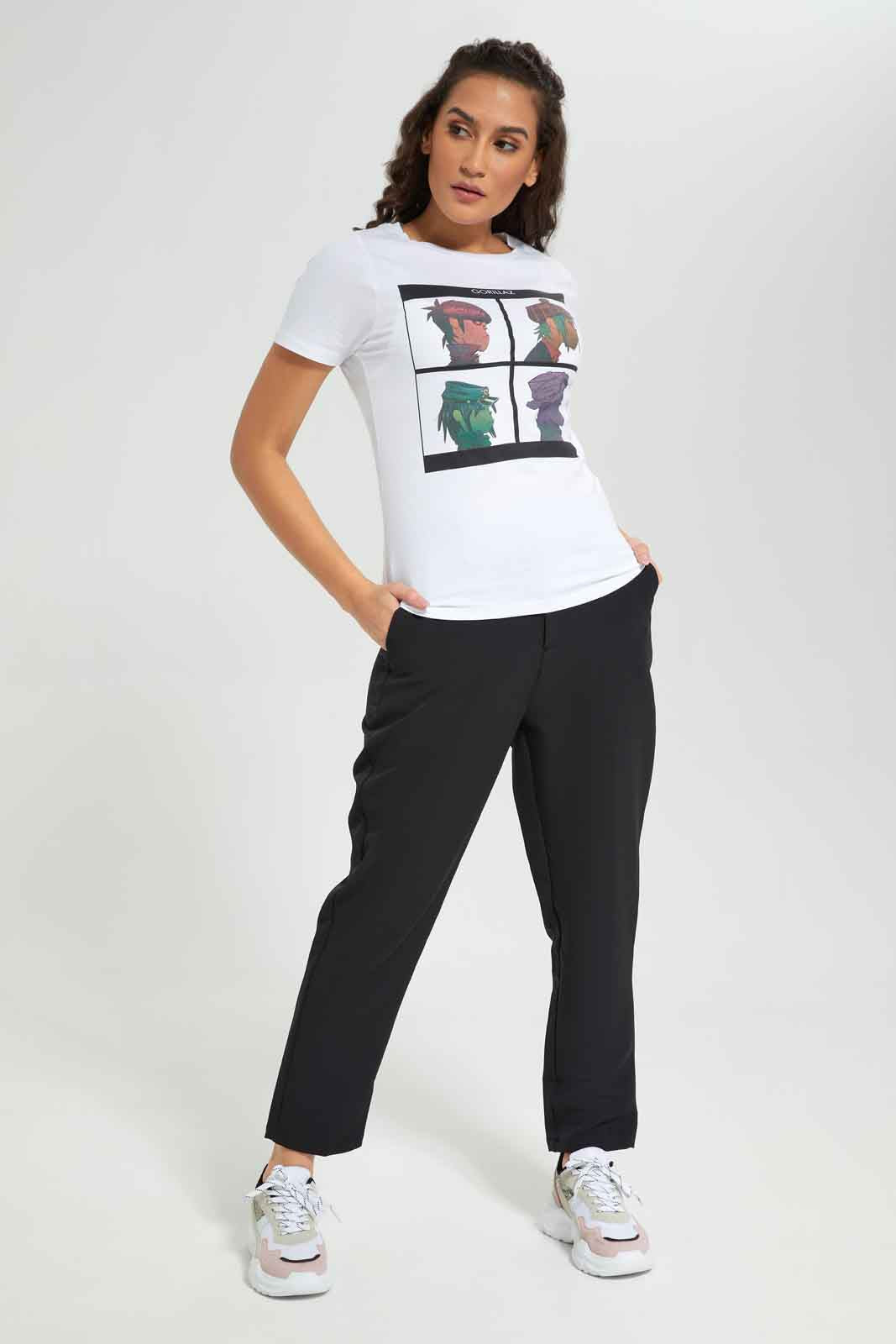 Redtag-Black-Elasticated-WaistBand-Trouser-Category:Trousers,-Colour:Black,-Deals:New-In,-Filter:Women's-Clothing,-New-In-Women-APL,-Non-Sale,-Section:Women,-W22B,-Women-Trousers-Women's-