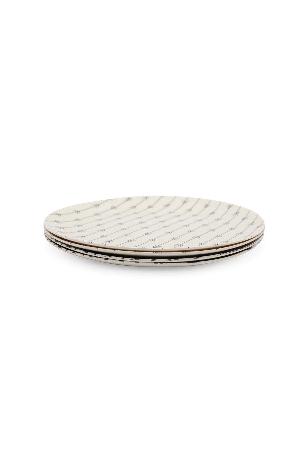 Redtag-Multicolour-Bamboo-Dinner-Plate-Set-(4-Piece)-Category:Plates,-Colour:Multicolour,-Deals:New-In,-Dept:Home,-Filter:Home-Dining,-HMW-DIN-Crockery,-New-In-HMW-DIN,-Non-Sale,-S23A,-Section:Homewares-Home-Dining-