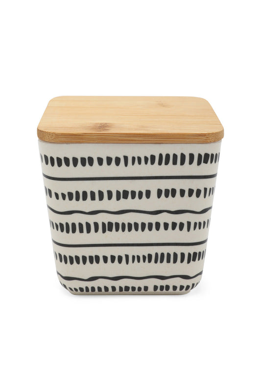 Redtag-Multicolour-Bamboo-Canister-(-Small)-Category:Canisters-And-Jars,-Colour:Multicolour,-Deals:New-In,-Dept:Home,-Filter:Home-Dining,-HMW-DIN-Storage,-New-In-HMW-DIN,-Non-Sale,-S23A,-Section:Homewares-Home-Dining-