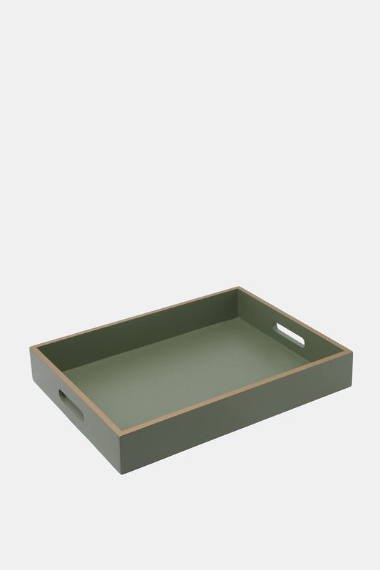 Redtag-Green-Rectangle-Tray-Category:Trays,-Colour:Green,-Deals:New-In,-Dept:Home,-Filter:Home-Dining,-HMW-DIN-Serveware,-New-In-HMW-DIN,-Non-Sale,-S23A,-Section:Homewares-Home-Dining-