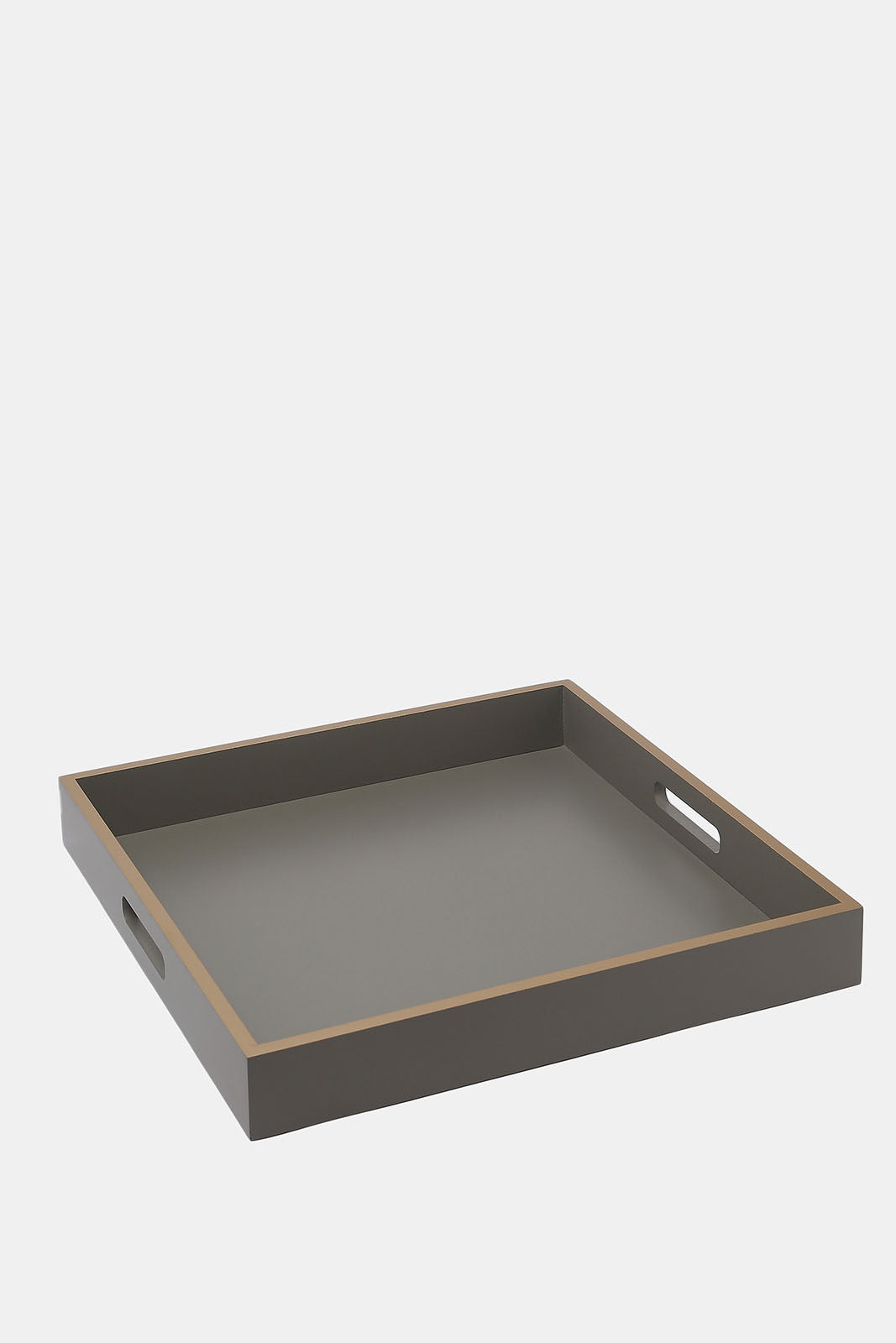 Redtag-Grey-Plain-Square-Tray-Category:Trays,-Colour:Grey,-Deals:New-In,-Dept:Home,-Filter:Home-Dining,-HMW-DIN-Serveware,-New-In-HMW-DIN,-Non-Sale,-S23A,-Section:Homewares-Home-Dining-