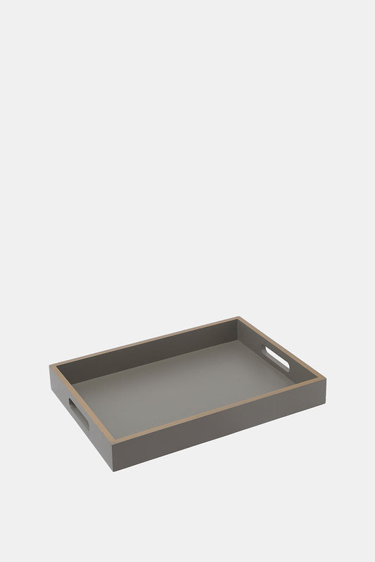 Redtag-Grey-Plain-Rectangle-Tray-Category:Trays,-Colour:Grey,-Deals:New-In,-Dept:Home,-Filter:Home-Dining,-HMW-DIN-Serveware,-New-In-HMW-DIN,-Non-Sale,-S23A,-Section:Homewares-Home-Dining-