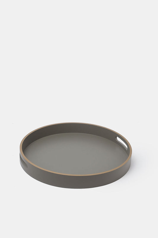 Redtag-Grey-Plain-Round-Tray-Category:Trays,-Colour:Grey,-Deals:New-In,-Dept:Home,-Filter:Home-Dining,-HMW-DIN-Serveware,-New-In-HMW-DIN,-Non-Sale,-S23A,-Section:Homewares-Home-Dining-