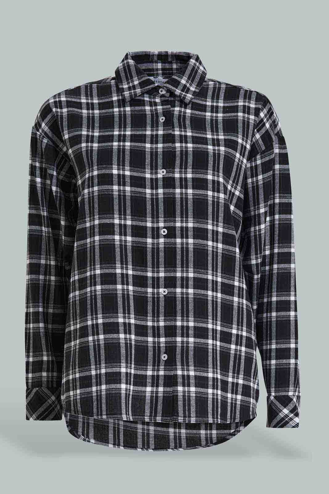 Redtag-Assorted-Check-Oversized-Shirt-Category:Blouses,-Colour:Assorted,-Deals:New-In,-Filter:Women's-Clothing,-New-In-Women-APL,-Non-Sale,-Section:Women,-W22B,-Women-Blouses-Women's-