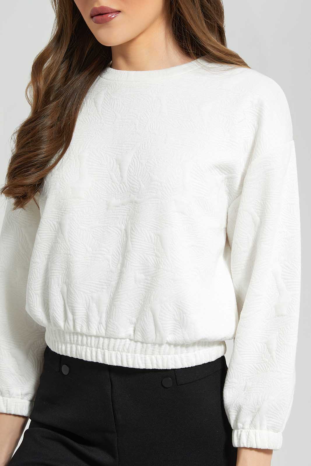 Redtag-Ivory-Jacquard-Sweatshirts-Category:Sweatshirts,-Colour:Ivory,-Deals:New-In,-Dept:Ladieswear,-Filter:Women's-Clothing,-LDC,-LDC-Sweatshirts,-New-In-LDC-APL,-Non-Sale,-Section:Women,-W22B-Women's-