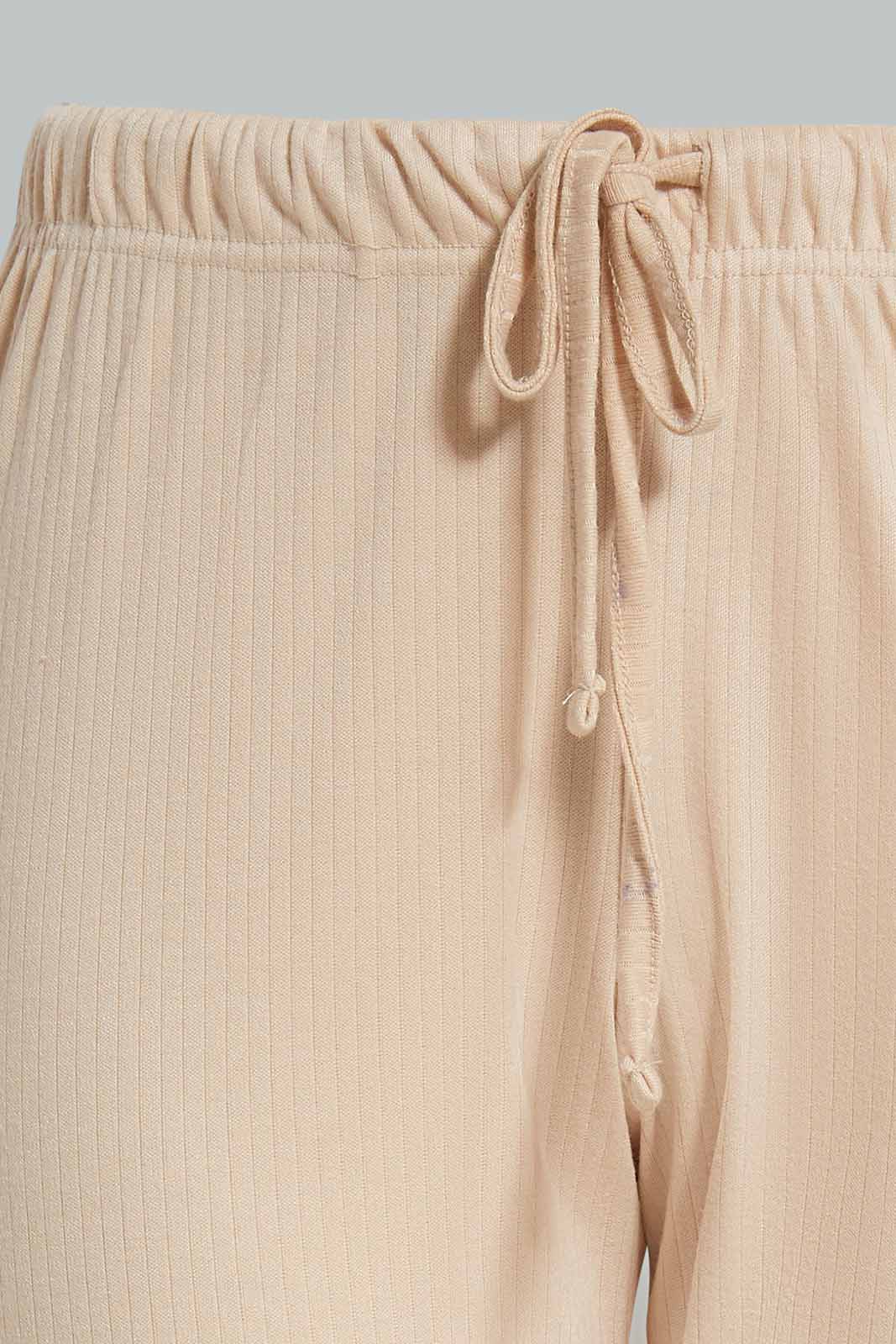 Redtag-Sinle-Pack-Pajama-Bottom-Beige-Color-Category:Pyjama-Bottoms,-Colour:Beige,-Deals:New-In,-Filter:Women's-Clothing,-New-In-Women-APL,-Non-Sale,-Section:Women,-W22A,-Women-Pyjama-Bottoms--