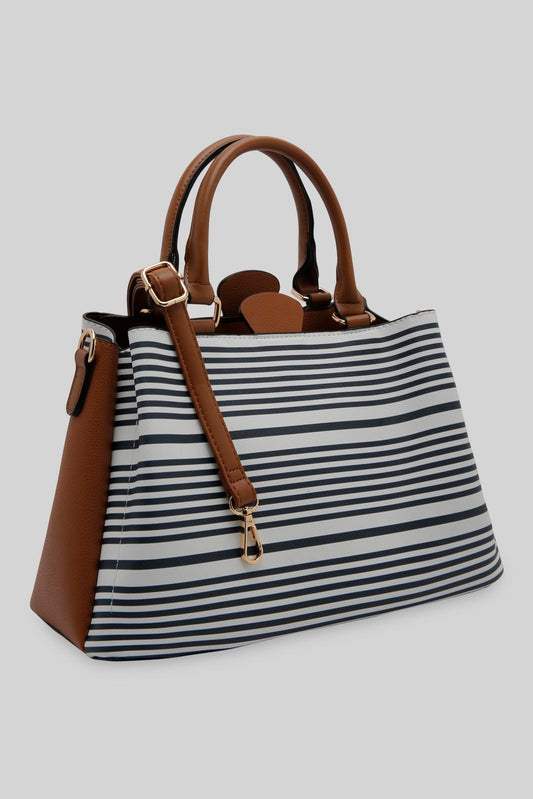 Redtag-Multicolor-Stripe-Day-Bag-Category:Bags,-Colour:Assorted,-Dept:Ladieswear,-Filter:Women's-Accessories,-New-In,-New-In-Women-ACC,-Non-Sale,-Section:Women,-W22B,-Women-Bags-Women-