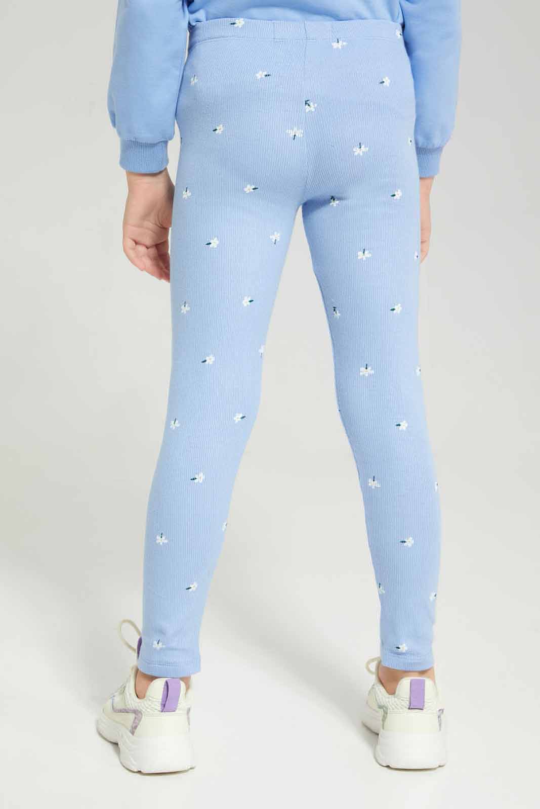 Redtag-Blue-Loungewear-Active-Top---Blue-Category:Leggings,-Colour:Blue,-Deals:New-In,-Dept:Girls,-Filter:Girls-(2-to-8-Yrs),-GIR-Leggings,-New-In-GIR-APL,-Non-Sale,-Section:Girls-(0-to-14Yrs),-W22B-Girls-2 to 8 Years
