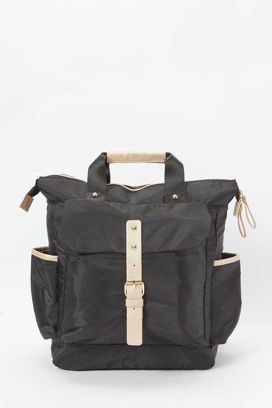 Redtag-Black-Diaper-Backpack-Category:Bags,-Colour:Black,-Deals:New-In,-Dept:New-Born,-Filter:Newborn-Accessories,-NBN-Bags,-New-In,-New-In-NBN-ACC,-Non-Sale,-S23A,-Section:Boys-(0-to-14Yrs)-New-Born-Baby-