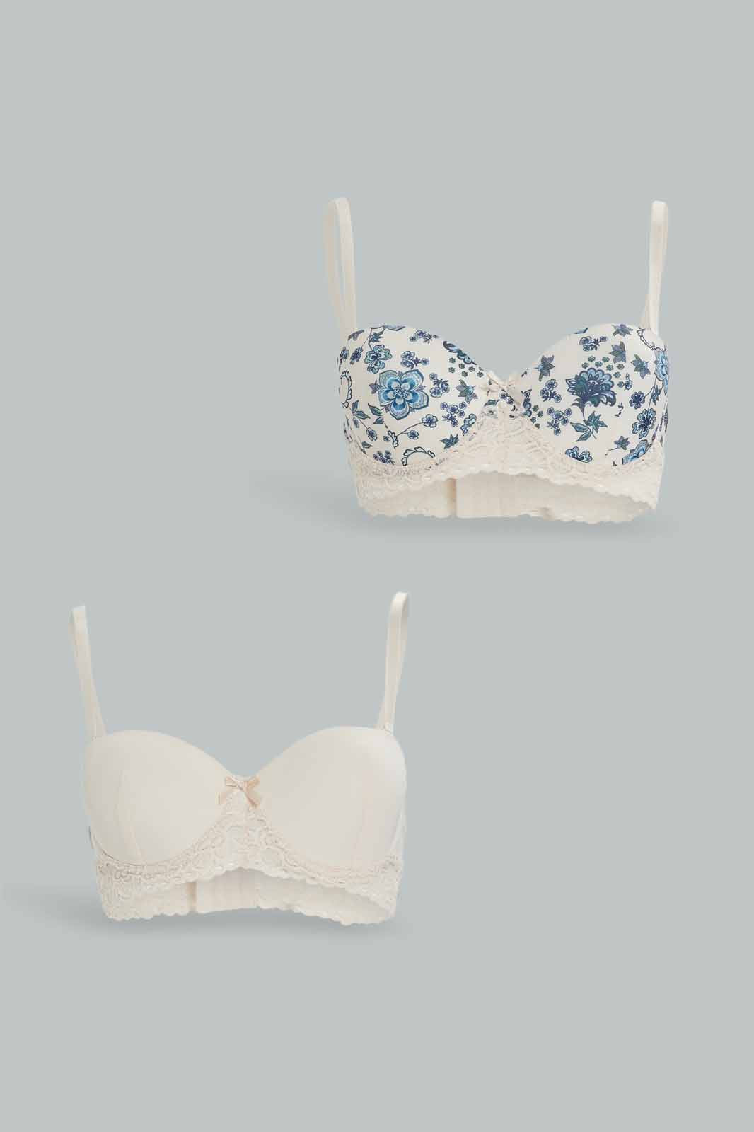 Redtag-Assorted-LAD-2-Pack-Balconette-Bra-Category:Bras,-Colour:Assorted,-Deals:New-In,-Dept:Ladieswear,-Filter:Women's-Clothing,-New-In-Women-APL,-Non-Sale,-Section:Women,-W22B,-Women-Bras--