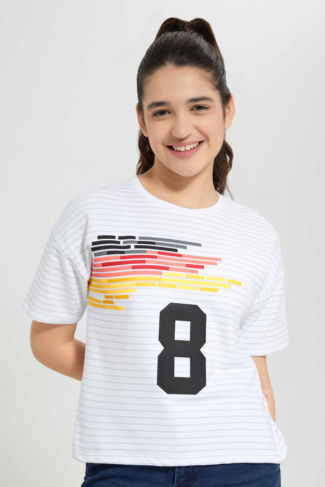 Redtag-White-Crop-Top-Category:T-Shirts,-Colour:White,-Deals:New-In,-Filter:Senior-Girls-(8-to-14-Yrs),-FWC,-GSR-T-Shirts,-New-In-GSR-APL,-Non-Sale,-Section:Girls-(0-to-14Yrs),-W22A-Senior-Girls-9 to 14 Years