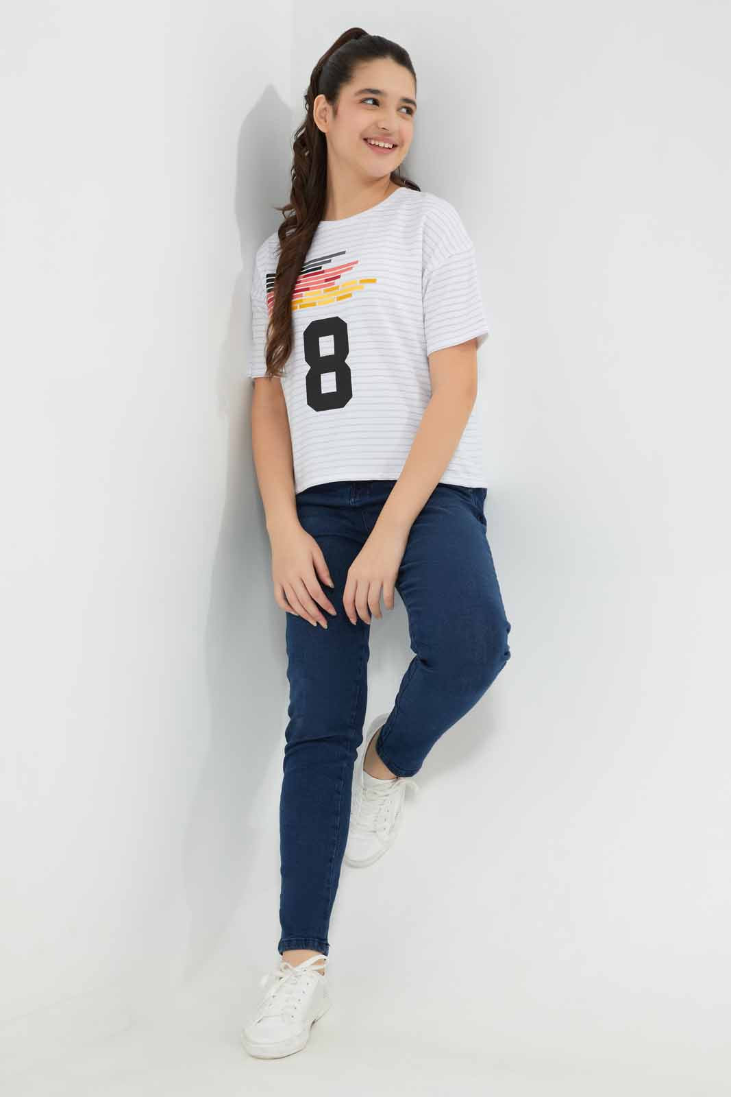 Redtag-White-Crop-Top-Category:T-Shirts,-Colour:White,-Deals:New-In,-Filter:Senior-Girls-(8-to-14-Yrs),-FWC,-GSR-T-Shirts,-New-In-GSR-APL,-Non-Sale,-Section:Girls-(0-to-14Yrs),-W22A-Senior-Girls-9 to 14 Years