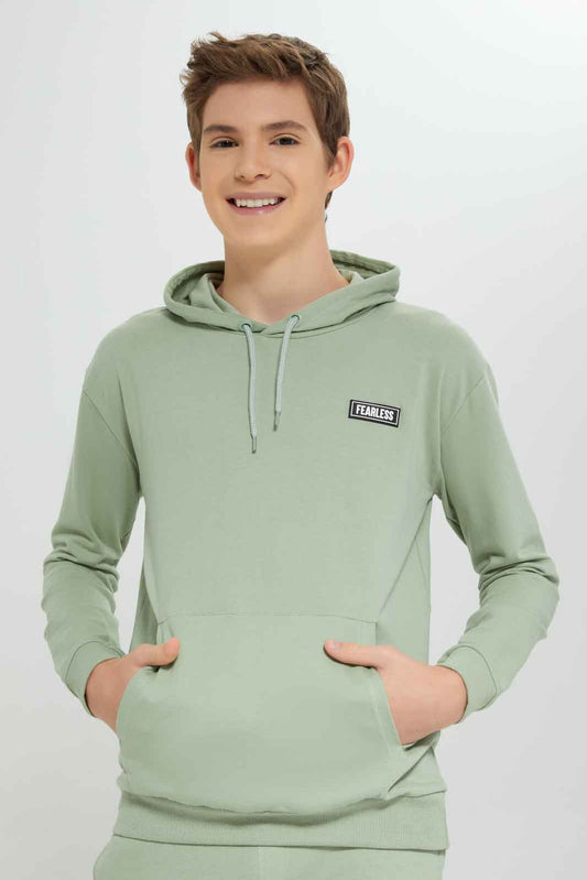 Redtag-Mint-Green-Hoody-Lounge-Wear-Sweatshirt-BSR-Sweatshirts,-Category:Sweatshirts,-Colour:Green,-Deals:New-In,-Dept:Boys,-Filter:Senior-Boys-(8-to-14-Yrs),-New-In-BSR-APL,-Non-Sale,-Section:Boys-(0-to-14Yrs),-W22B-Senior-Boys-9 to 14 Years