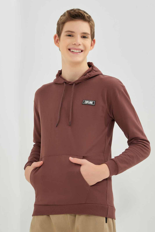 Redtag-Burgundy-Hoody-Lounge-Wear-Sweatshirt-BSR-Sweatshirts,-Category:Sweatshirts,-Colour:Burgundy,-Deals:New-In,-Dept:Boys,-Filter:Senior-Boys-(8-to-14-Yrs),-New-In-BSR-APL,-Non-Sale,-Section:Boys-(0-to-14Yrs),-W22B-Senior-Boys-9 to 14 Years