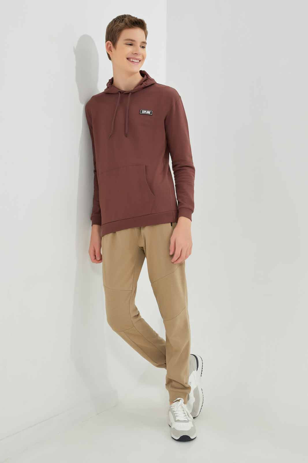 Redtag-Burgundy-Hoody-Lounge-Wear-Sweatshirt-BSR-Sweatshirts,-Category:Sweatshirts,-Colour:Burgundy,-Deals:New-In,-Dept:Boys,-Filter:Senior-Boys-(8-to-14-Yrs),-New-In-BSR-APL,-Non-Sale,-Section:Boys-(0-to-14Yrs),-W22B-Senior-Boys-9 to 14 Years