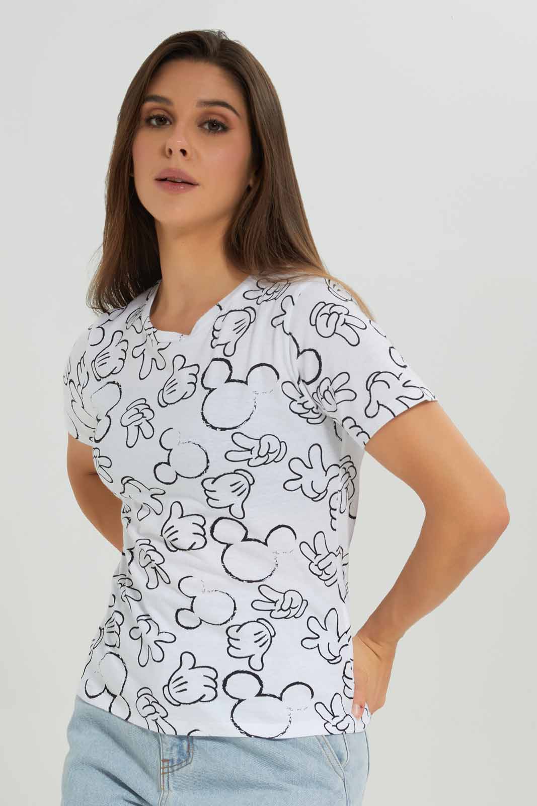 Redtag-Mickey-All-over-Printed-T-shirt-Category:T-Shirts,-CHR,-Colour:Assorted,-Deals:New-In,-Dept:Ladieswear,-Filter:Women's-Clothing,-New-In-Women-APL,-Non-Sale,-Section:Women,-TBL,-W22B,-Women-T-Shirts-Women's-