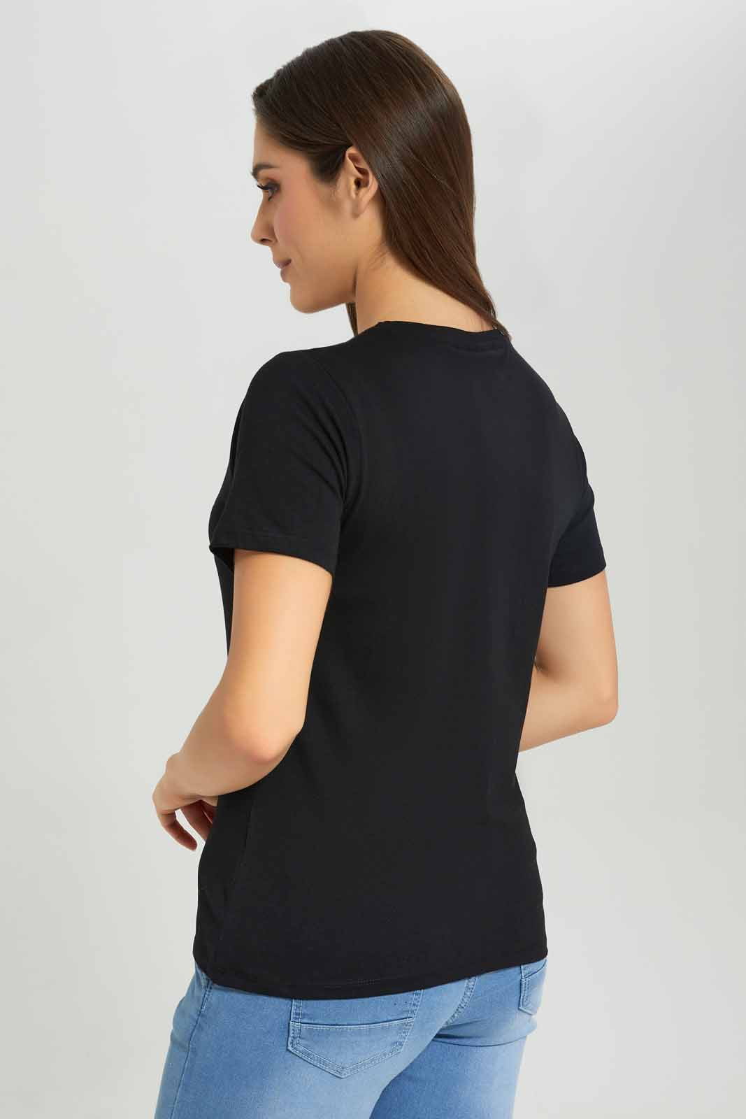 Redtag-Black-Villian-Printed-T-shirt-Category:T-Shirts,-Colour:Black,-Deals:New-In,-Dept:Ladieswear,-Filter:Women's-Clothing,-New-In-Women-APL,-Non-Sale,-Section:Women,-TBL,-W22B,-Women-T-Shirts-Women's-
