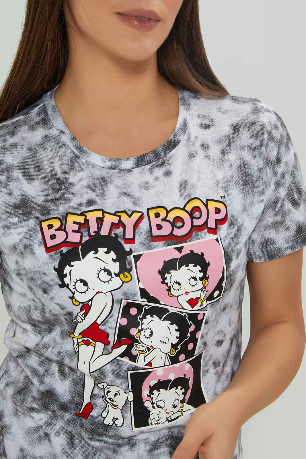 Redtag-Betty-Boop-Printed-T-Shirt-Category:T-Shirts,-Colour:Assorted,-Deals:New-In,-Dept:Ladieswear,-Filter:Women's-Clothing,-New-In-Women-APL,-Non-Sale,-Section:Women,-TBL,-W22B,-Women-T-Shirts-Women's-