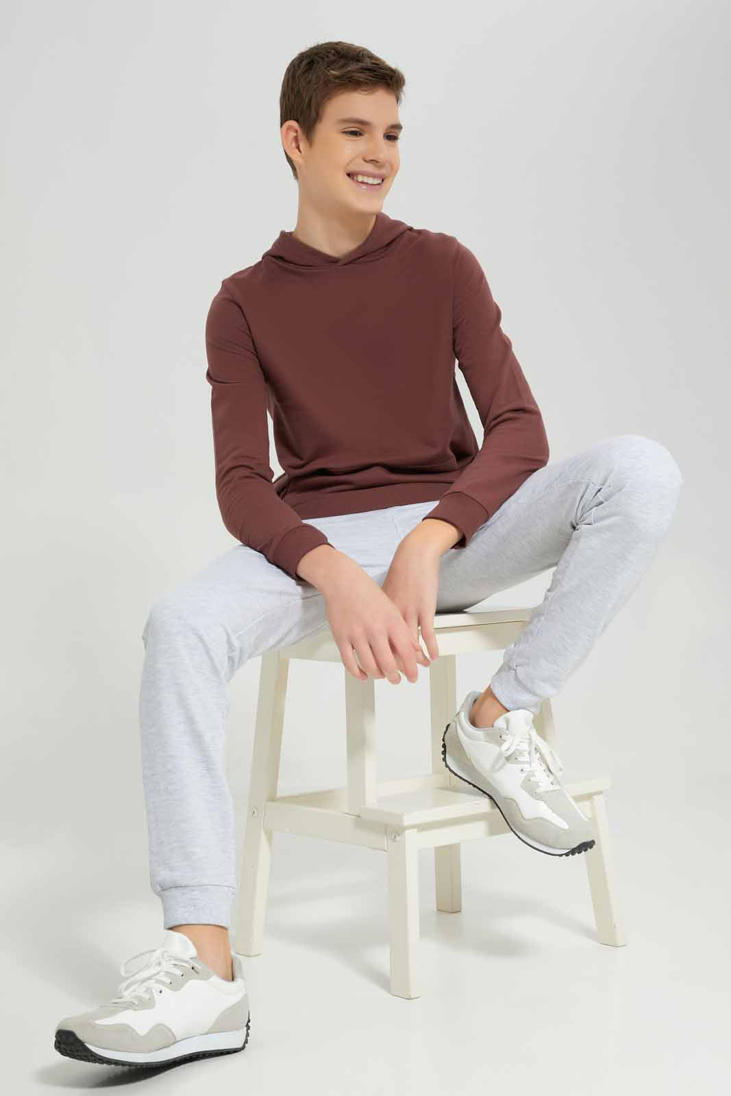 Redtag-Ecru-Lounge-Wear-Active-Pants-BSR-Joggers,-Category:Joggers,-Colour:Ecru,-Deals:New-In,-Dept:Boys,-Filter:Senior-Boys-(8-to-14-Yrs),-New-In-BSR-APL,-Non-Sale,-Section:Boys-(0-to-14Yrs),-W22B-Senior-Boys-9 to 14 Years