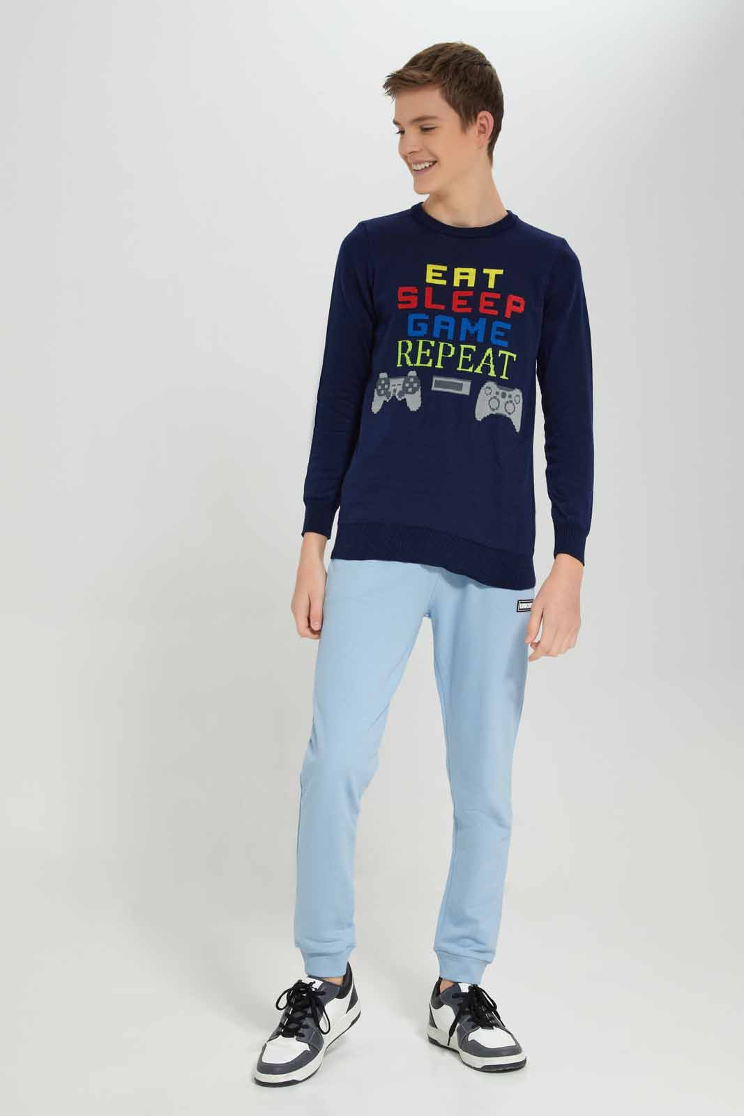 Redtag-Sky-Blue-Lounge-Wear-Active-Pants-BSR-Joggers,-Category:Joggers,-Colour:Sky-Blue,-Deals:New-In,-Filter:Senior-Boys-(8-to-14-Yrs),-New-In-BSR-APL,-Non-Sale,-Section:Boys-(0-to-14Yrs),-W22B-Senior-Boys-9 to 14 Years