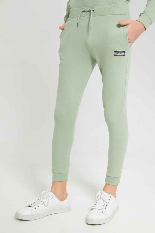 Redtag-Ming-Green-Lounge-wear-Active-Pants-BSR-Joggers,-Category:Joggers,-Colour:Green,-Deals:New-In,-Dept:Boys,-Filter:Senior-Boys-(8-to-14-Yrs),-New-In-BSR-APL,-Non-Sale,-Section:Boys-(0-to-14Yrs),-W22B-Senior-Boys-9 to 14 Years