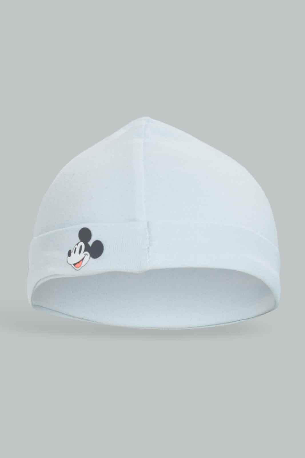 Redtag-2PC-Mickey-Mouse-Cap-Pack-Category:Newborn-Accessories,-CHR,-Colour:Blue,-Deals:New-In,-Dept:New-Born,-Filter:Baby-(0-to-12-Mths),-NBB-Newborn-Accessories,-New-In-NBB-APL,-Non-Sale,-Section:Boys-(0-to-14Yrs),-W22B-Baby-0 to 12 Months