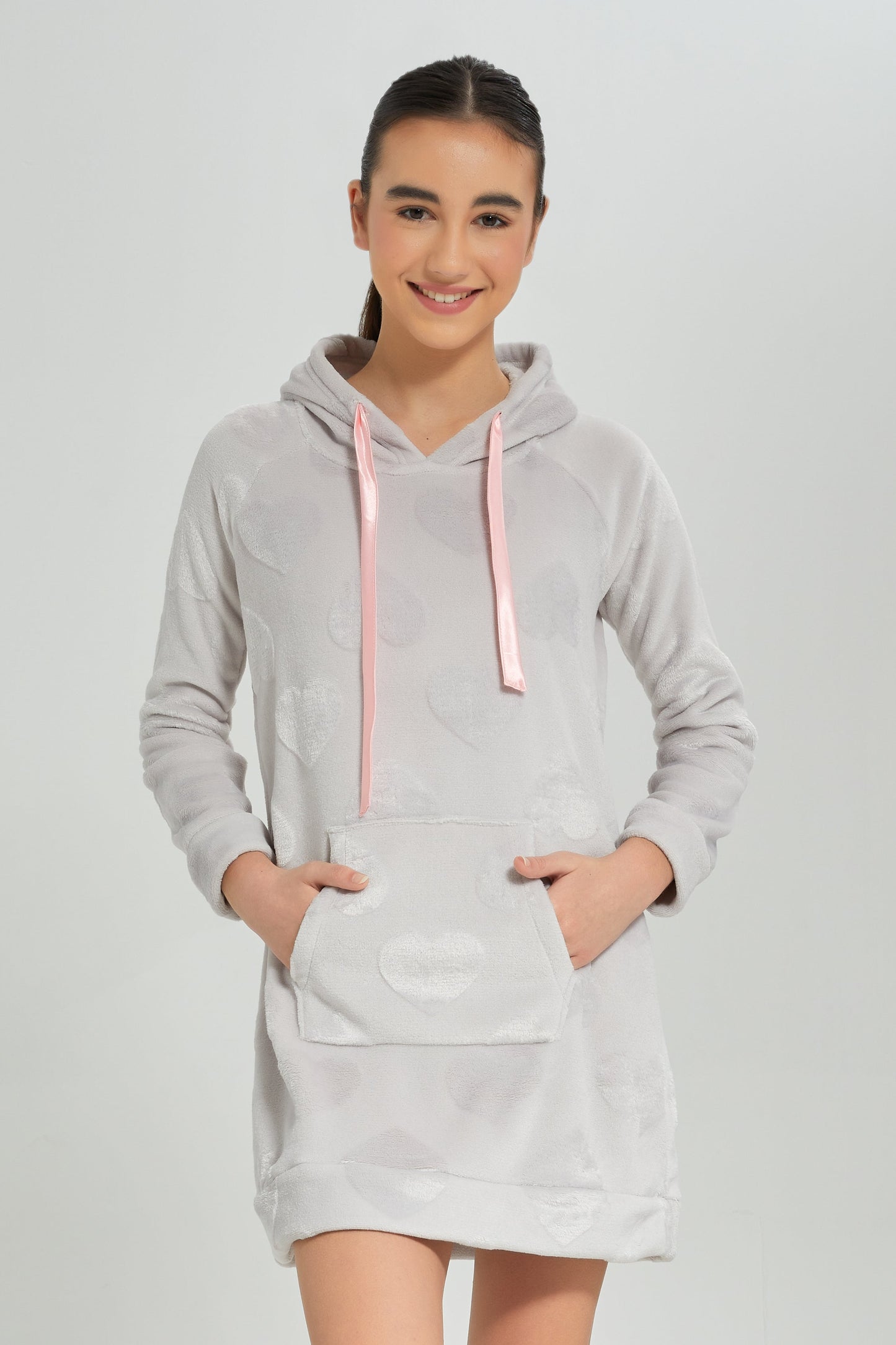 Senior Girls Grey Fur Nightshirt