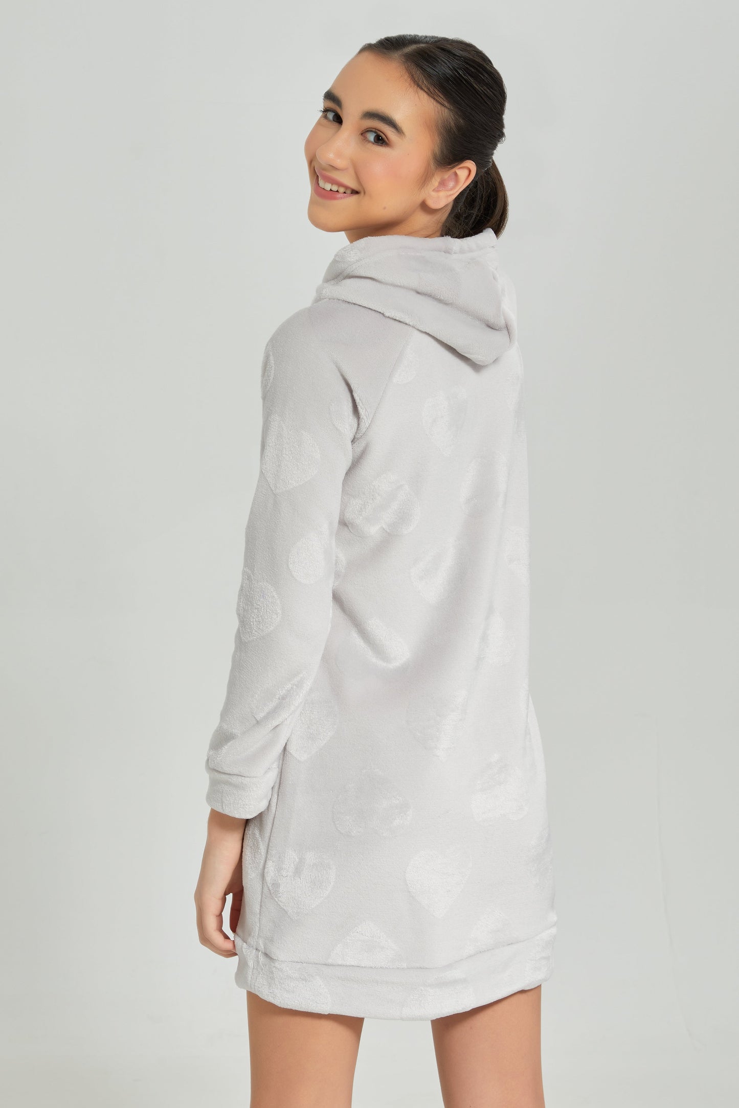 Senior Girls Grey Fur Nightshirt