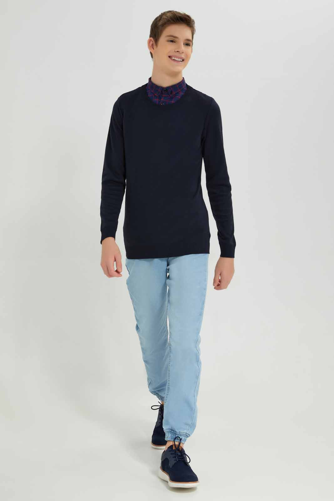 Redtag-Ligth-Wash-Denim-Jogger-BSR-Jeans,-Category:Jeans,-Colour:Light-Wash,-Deals:New-In,-Dept:Boys,-Filter:Senior-Boys-(8-to-14-Yrs),-New-In-BSR-APL,-Non-Sale,-Section:Boys-(0-to-14Yrs),-W22A-Senior-Boys-9 to 14 Years