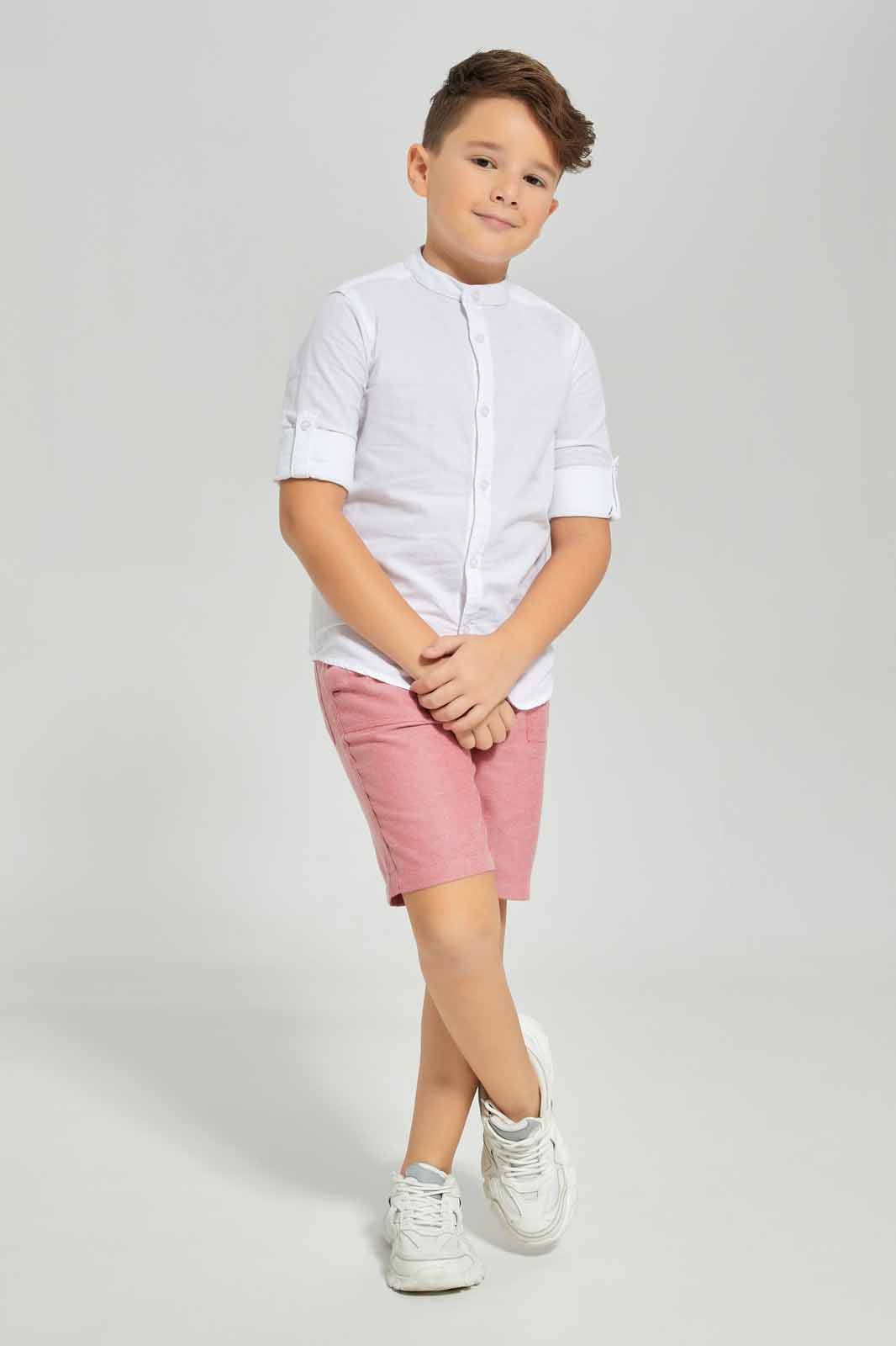 Redtag-White-Stripe-Shirt-BOY-Shirts,-Category:Shirts,-Colour:White,-Deals:New-In,-Dept:Boys,-Filter:Boys-(2-to-8-Yrs),-New-In-BOY-APL,-Non-Sale,-Section:Boys-(0-to-14Yrs),-TBL,-W22B-Boys-2 to 8 Years