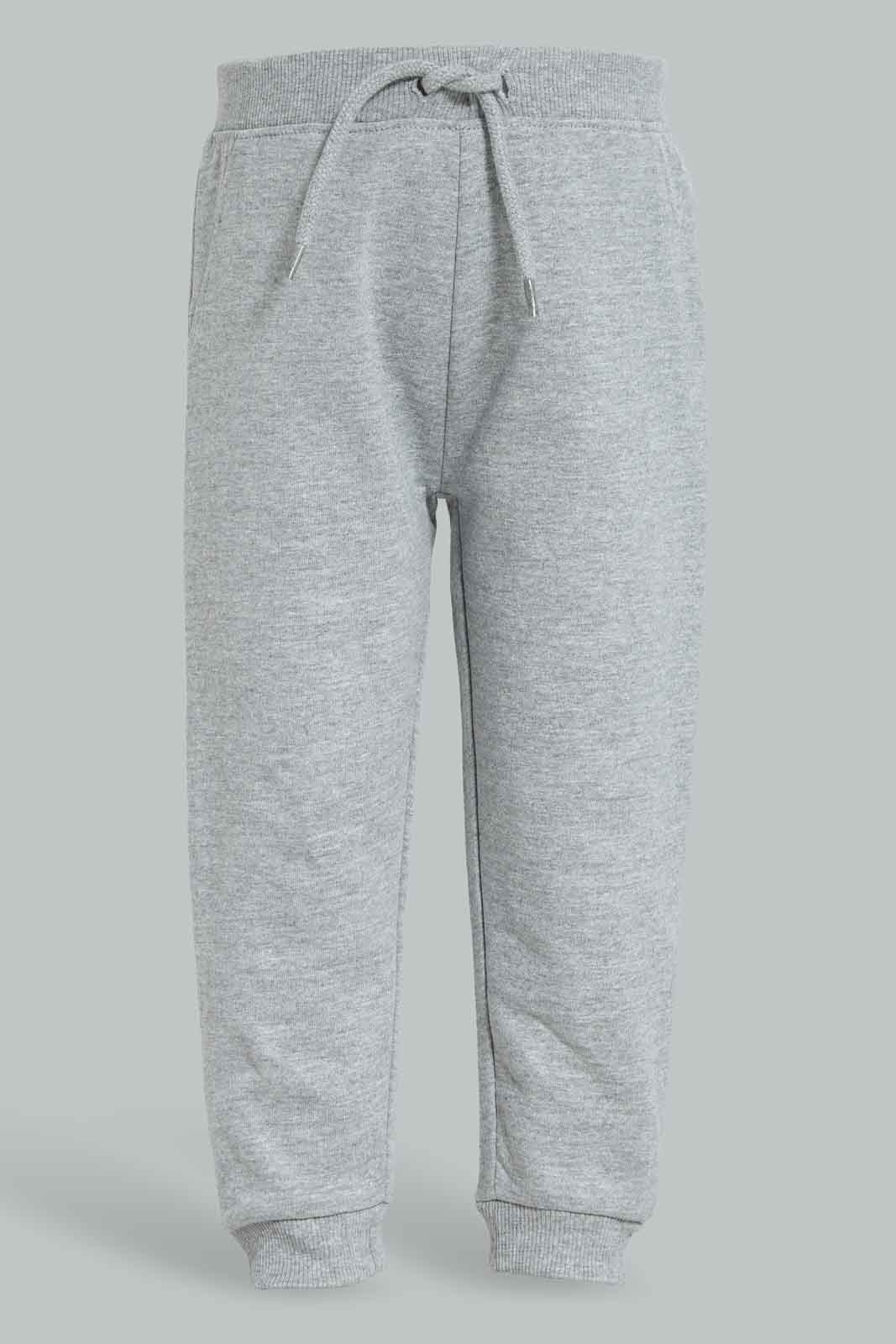 Redtag-Black-And-Grey-2-Pack-Jogger-Category:Joggers,-Colour:Black,-Deals:New-In,-Dept:Boys,-Filter:Infant-Boys-(3-to-24-Mths),-INB-Joggers,-New-In-INB-APL,-Non-Sale,-Section:Boys-(0-to-14Yrs),-W22B-Infant-Boys-3 to 24 Months