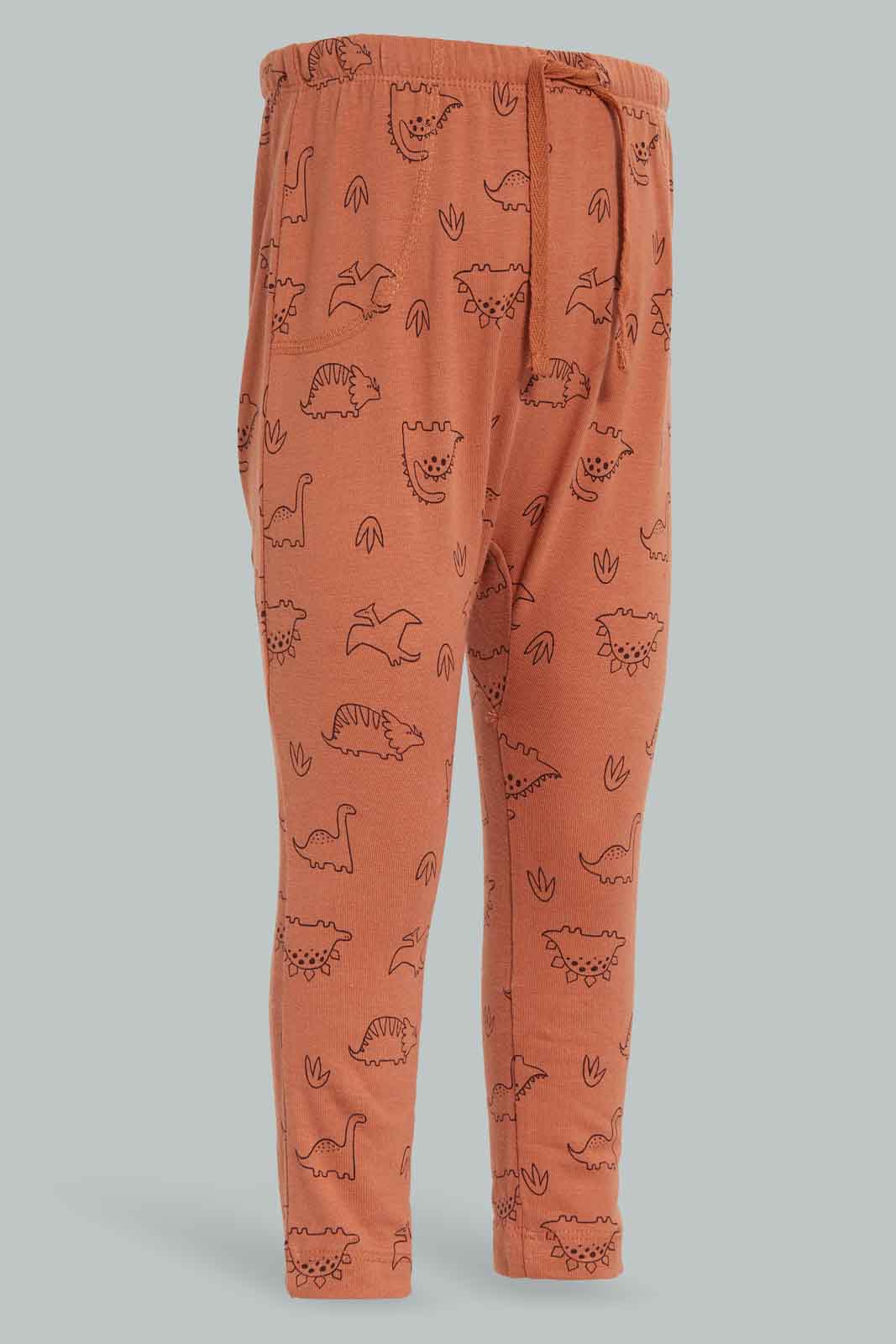 Redtag-Beige,-Navy-And-Rust-3-Pack-Leggings-Category:Joggers,-Colour:Beige,-Deals:New-In,-Dept:Boys,-Filter:Infant-Boys-(3-to-24-Mths),-INB-Joggers,-New-In-INB-APL,-Non-Sale,-Section:Boys-(0-to-14Yrs),-W22B-Infant-Boys-3 to 24 Months